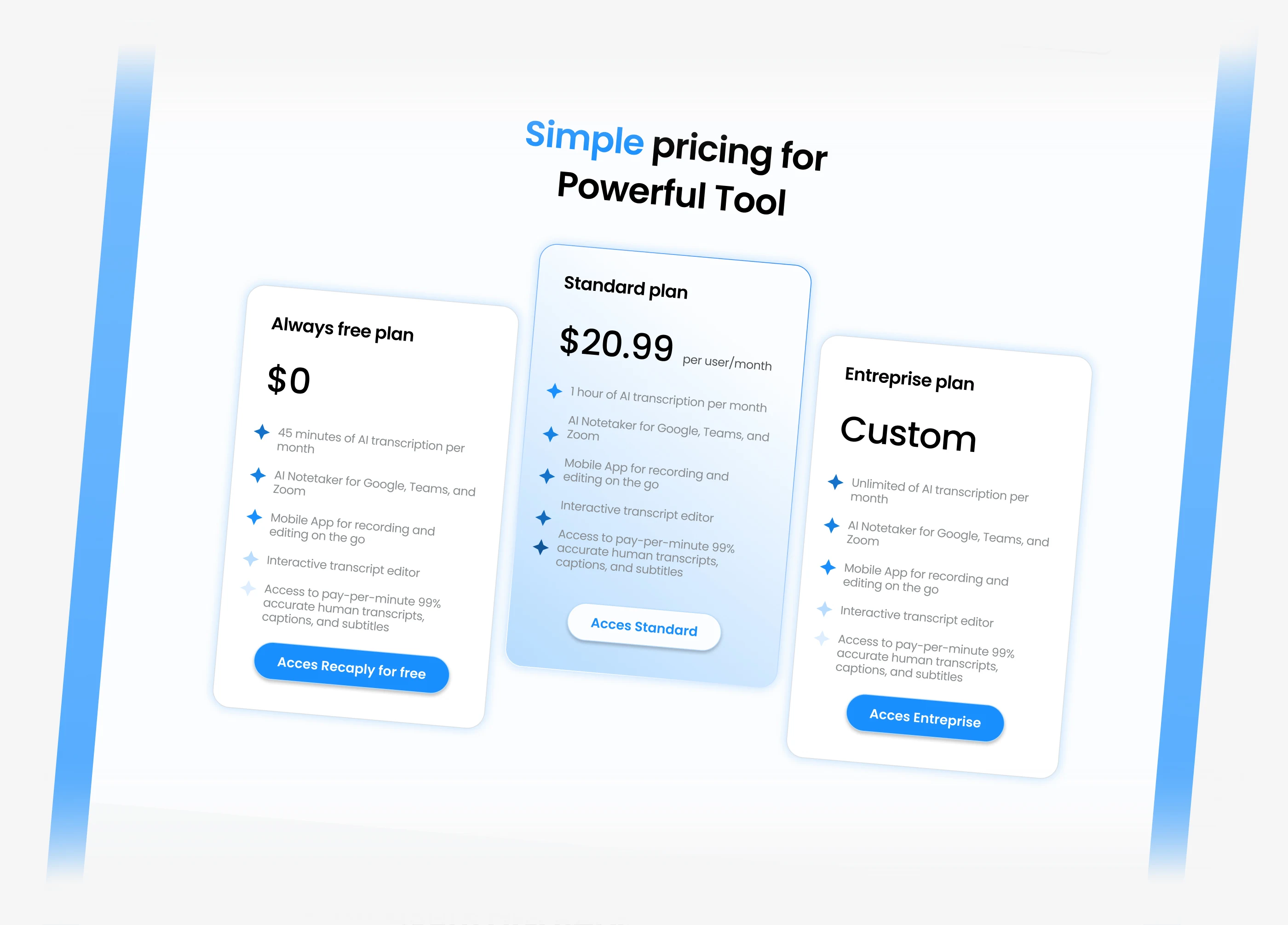 Pricing Section