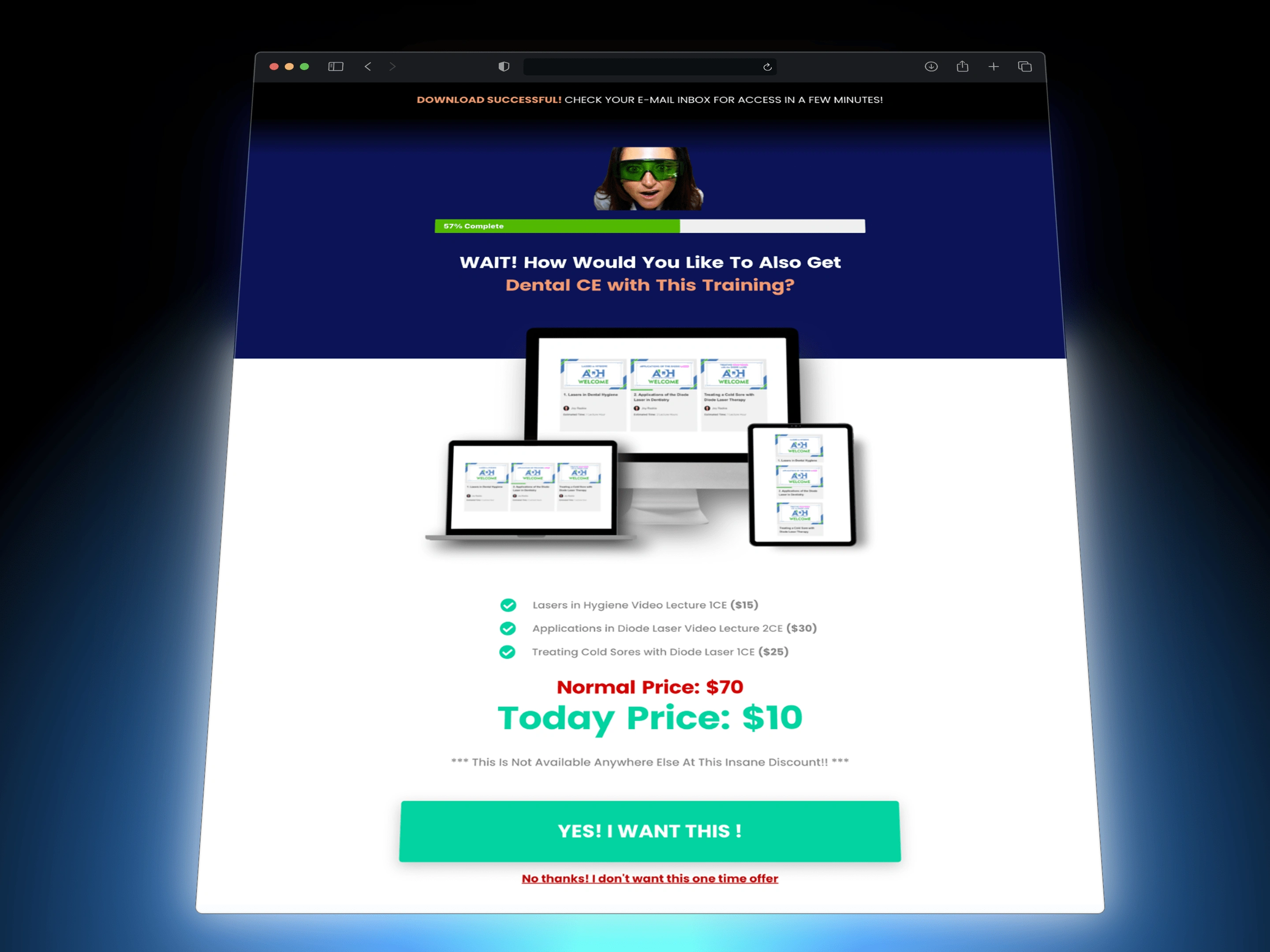 Upsell Page