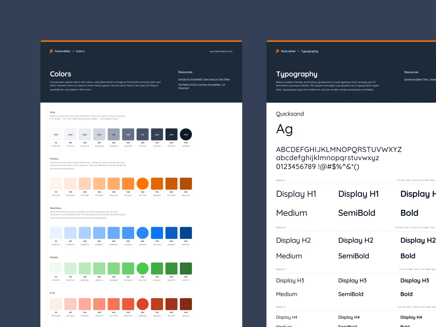 Color & typography system