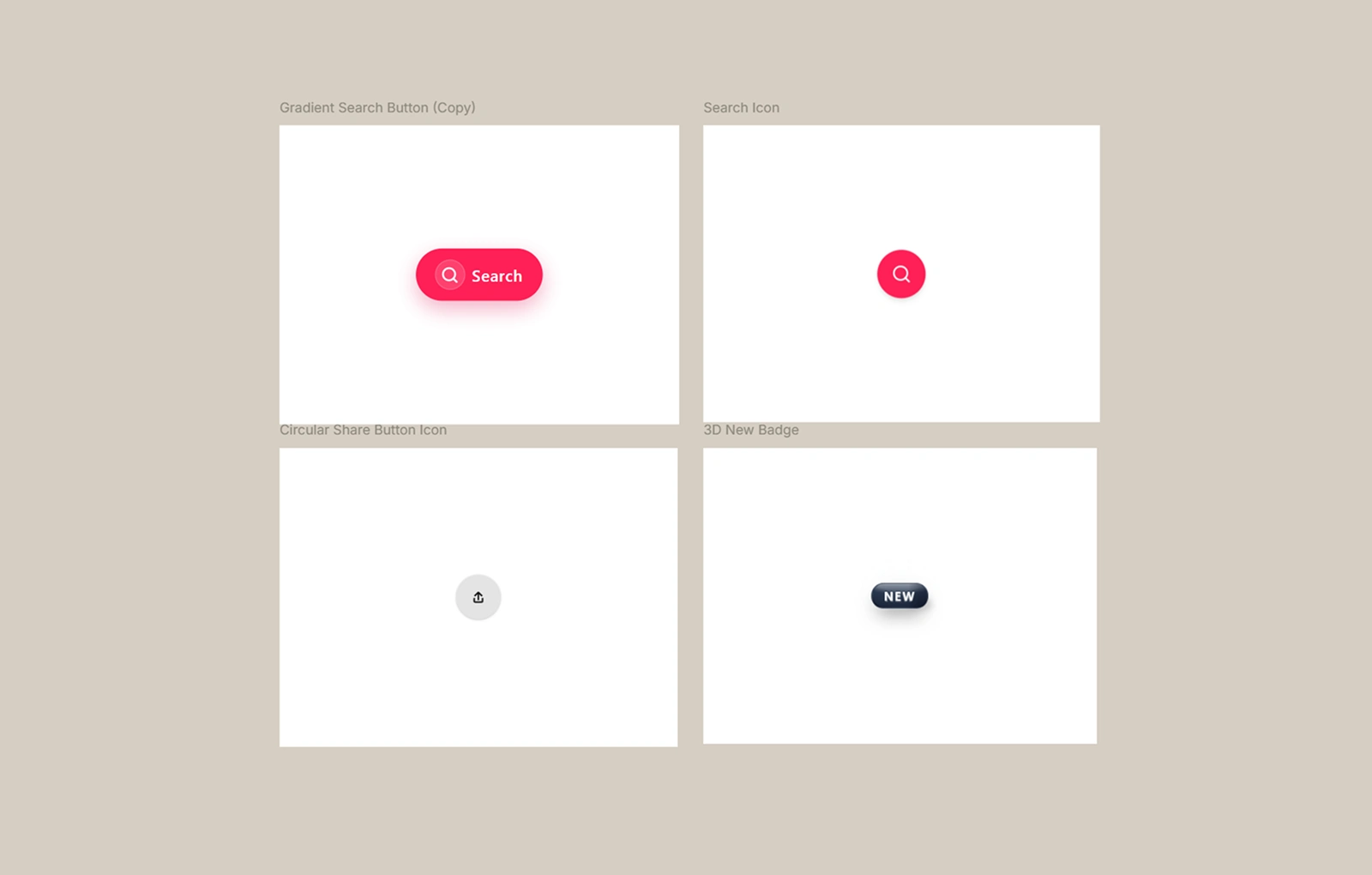 Button, Icon & Badge