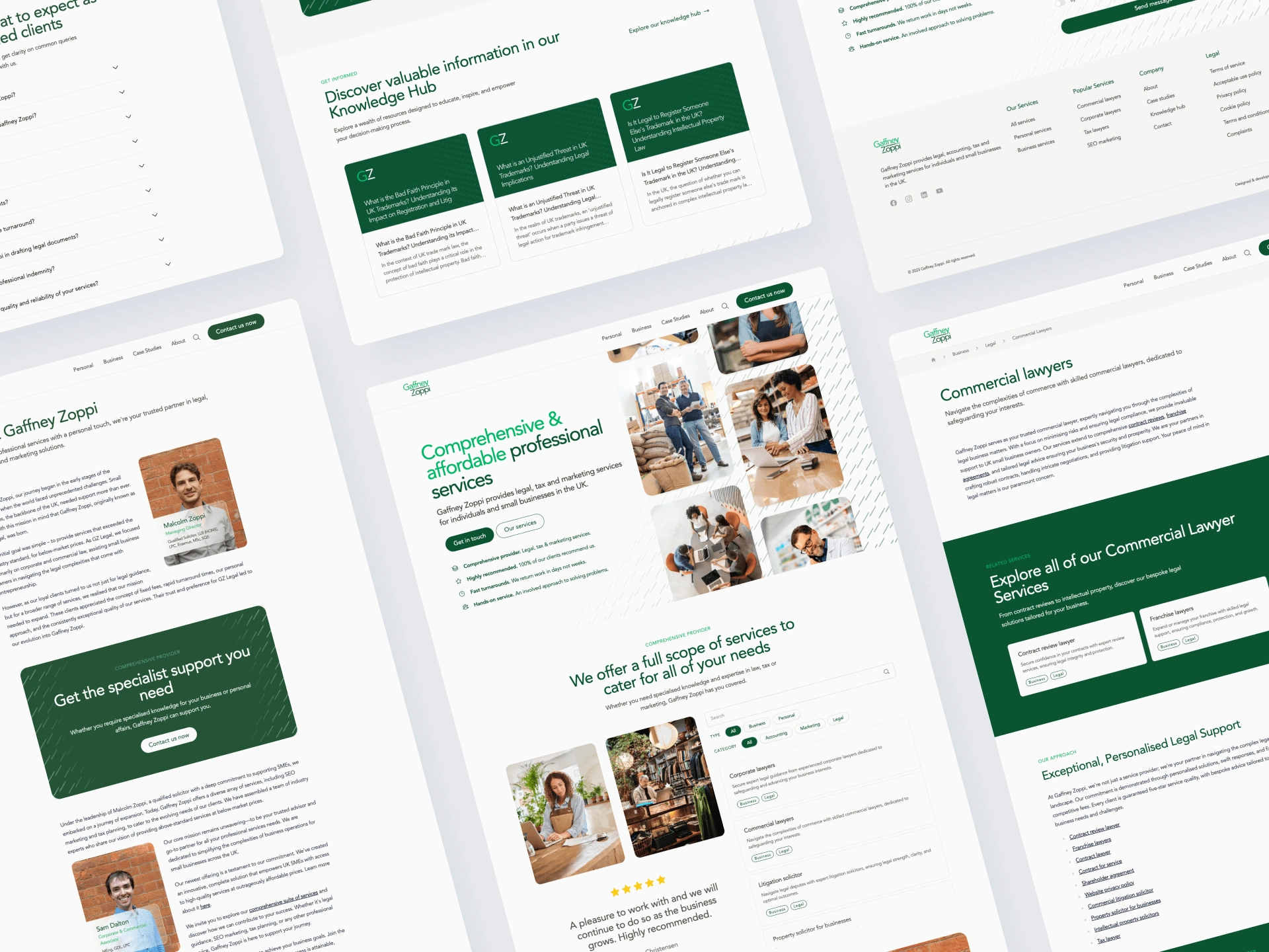 Website Design for Gaffney Zoppi