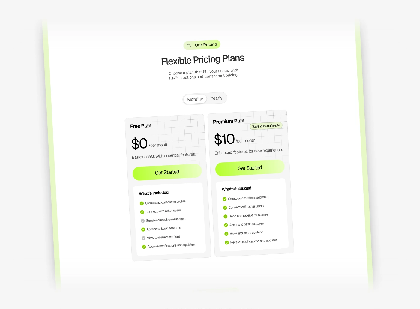 Pricing Section