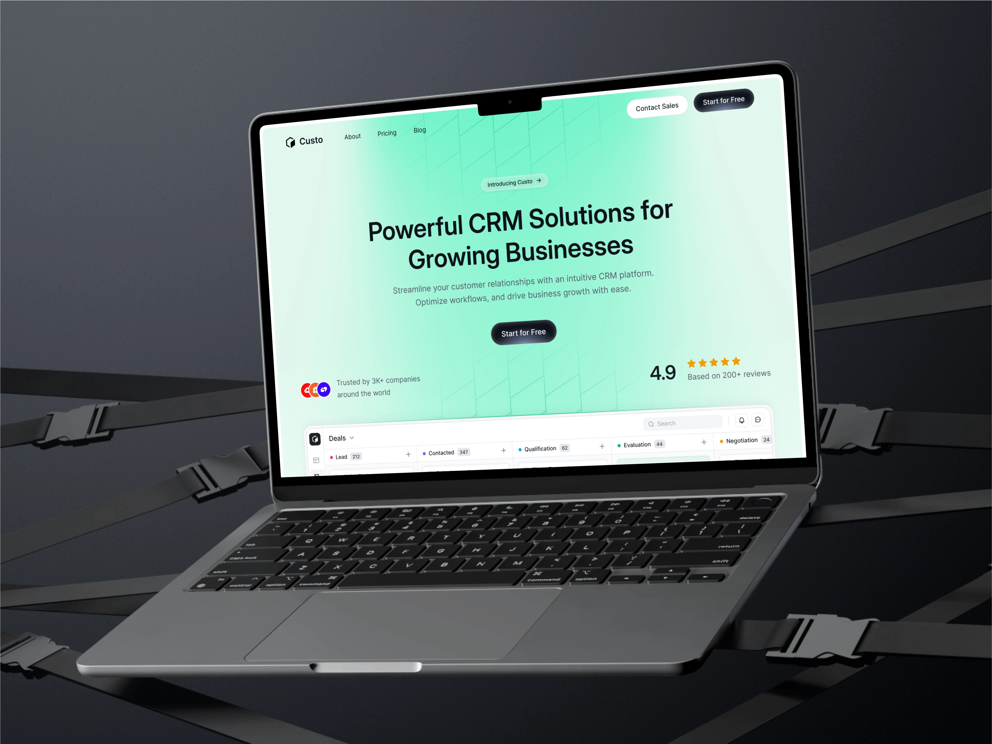 Custo in Mockup (Laptop)