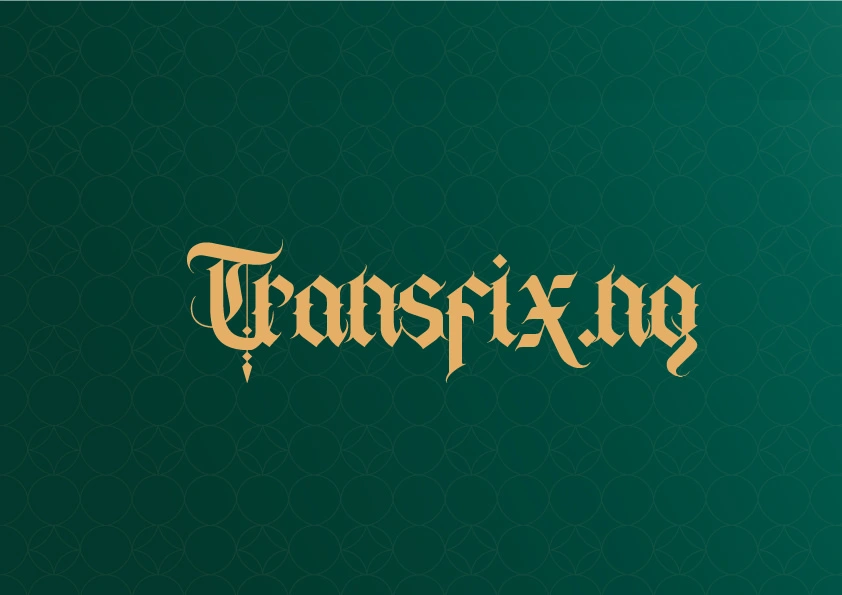 The typography-driven wordmark reinforces the brand’s bold stylistic character.