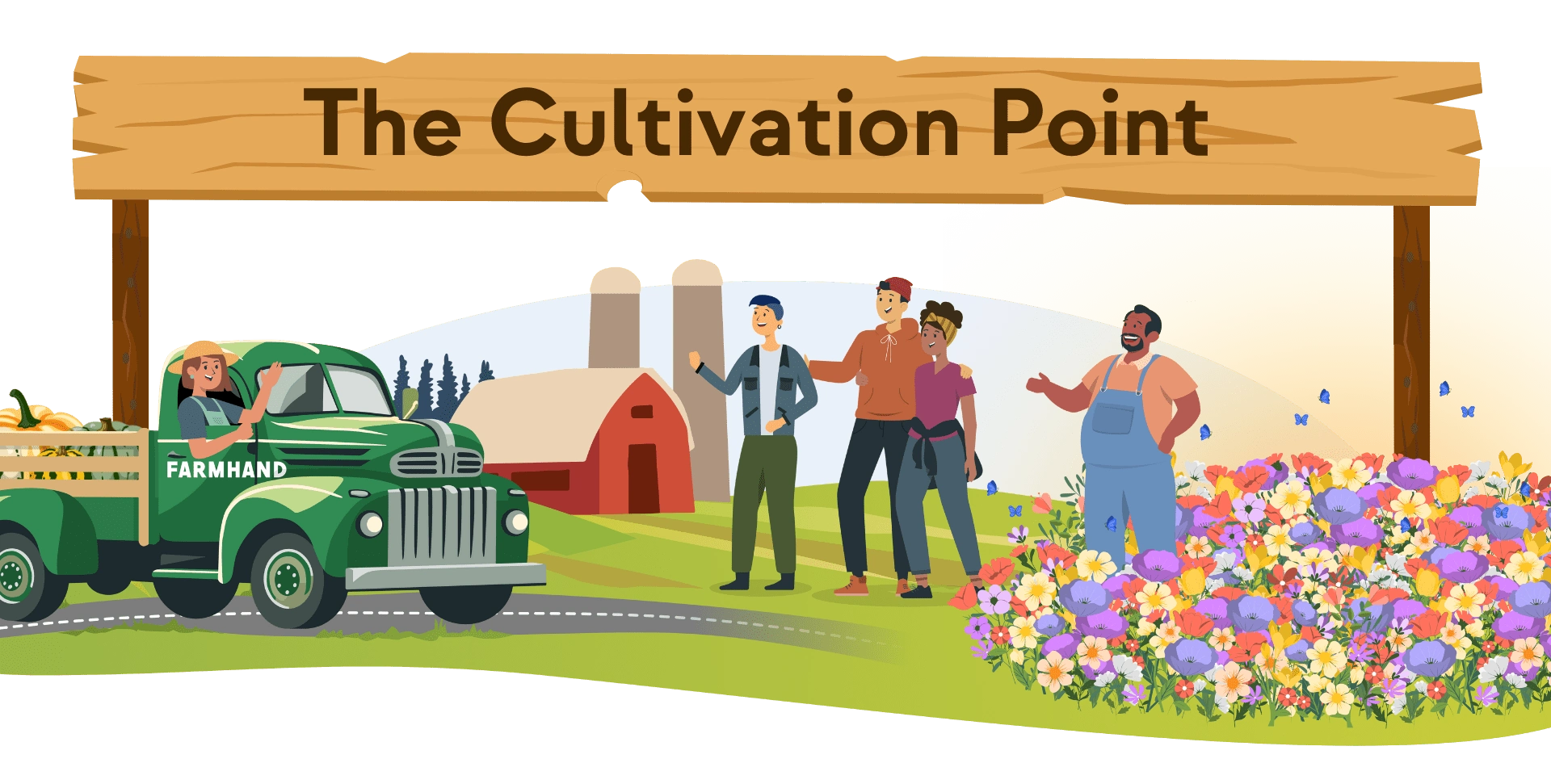 Illustration for Farmhand's Retention Roadmap campaign (7/7)