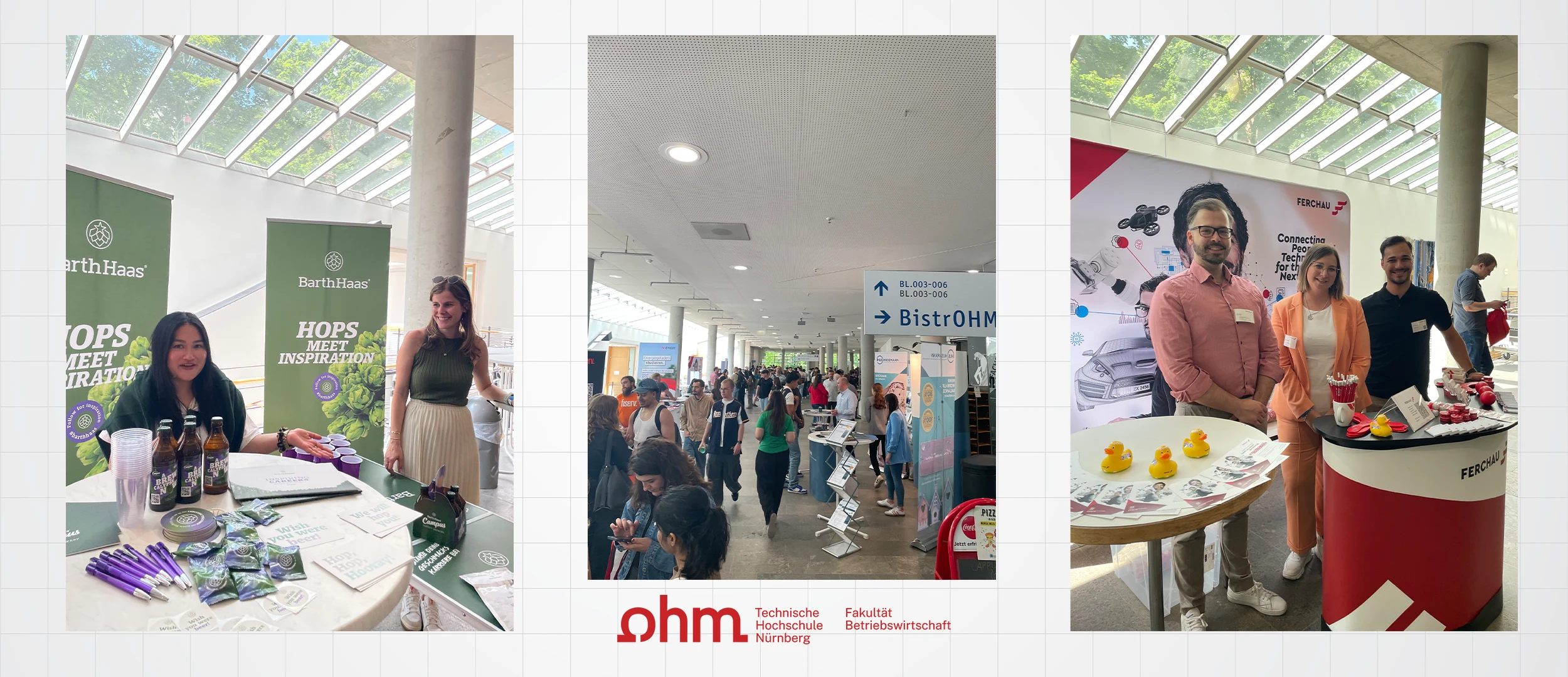 On-site execution aligned visual identity with sponsor booths and audience engagement.