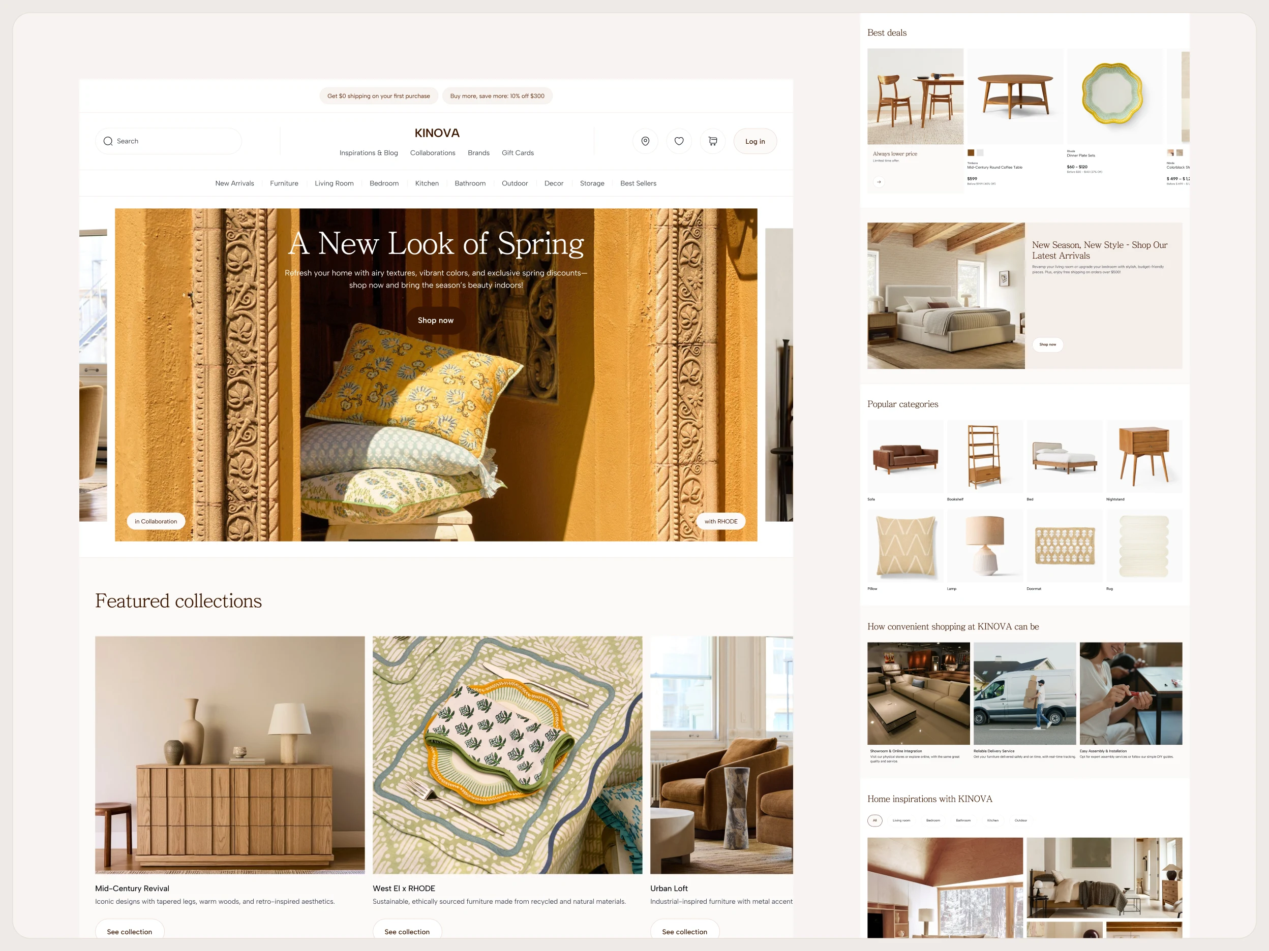 Kinova’s Landing Page