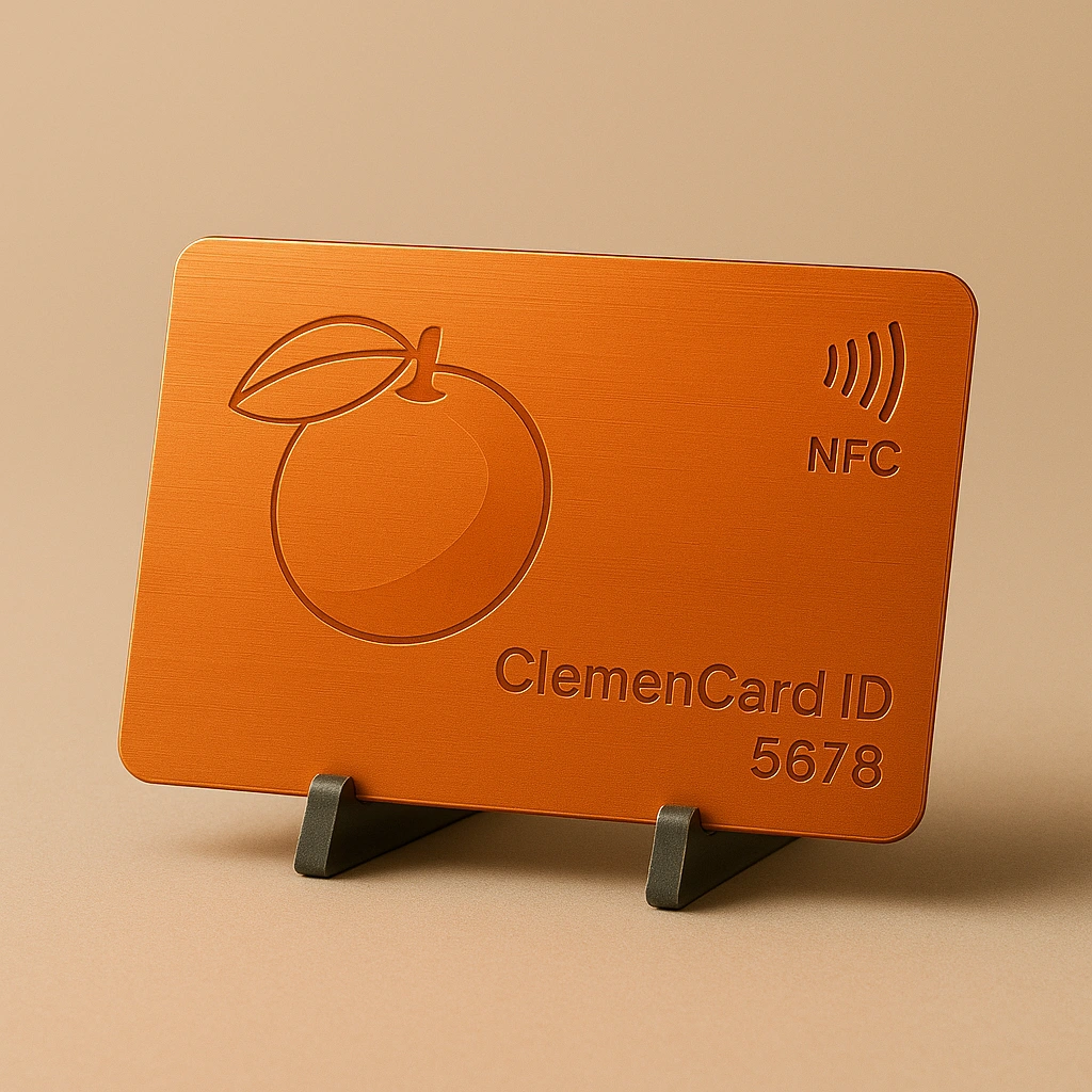 Concept Art for ClemenCard - A customers' Token to their Rewards System