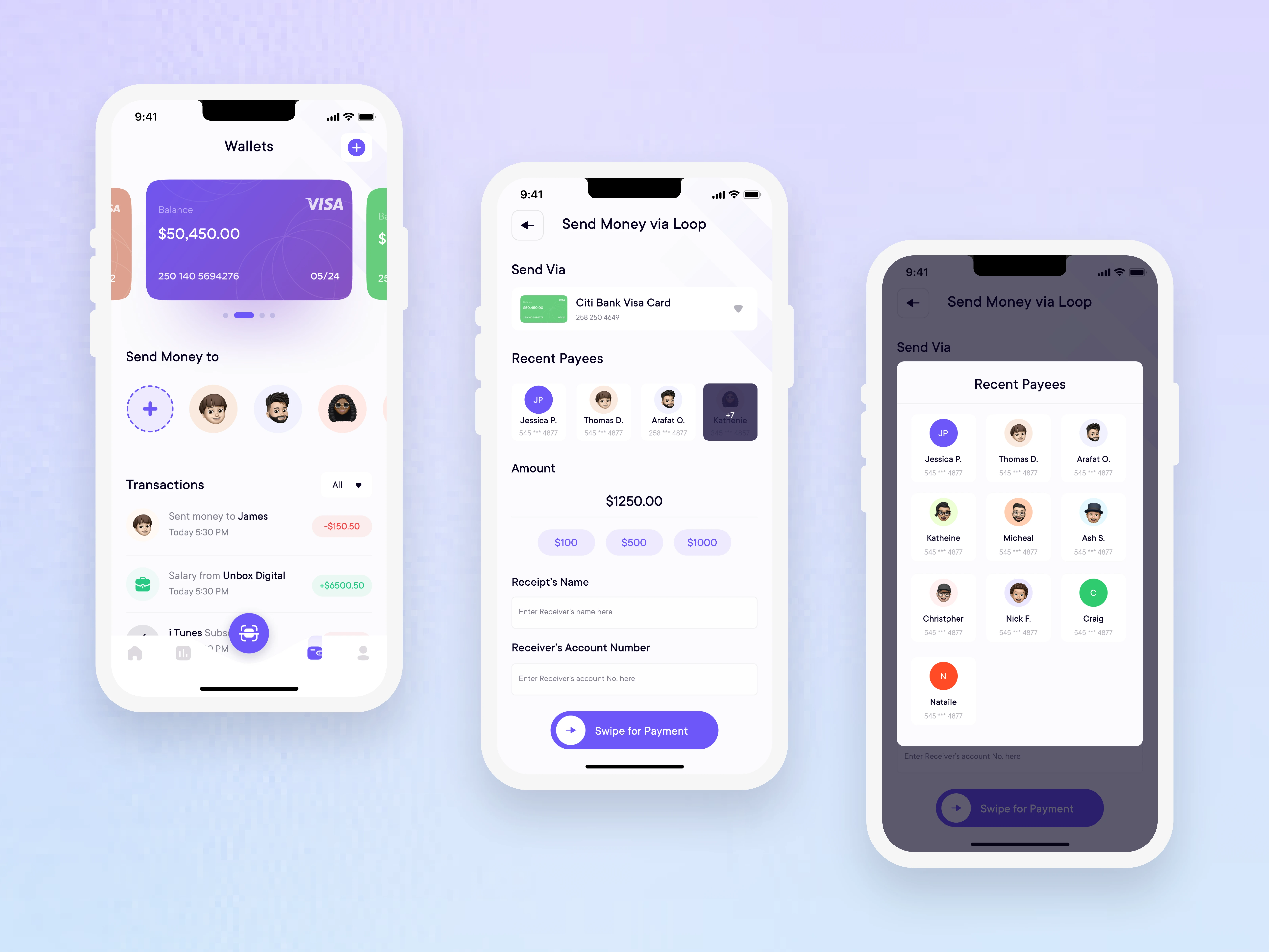 Fast and easy money transfer