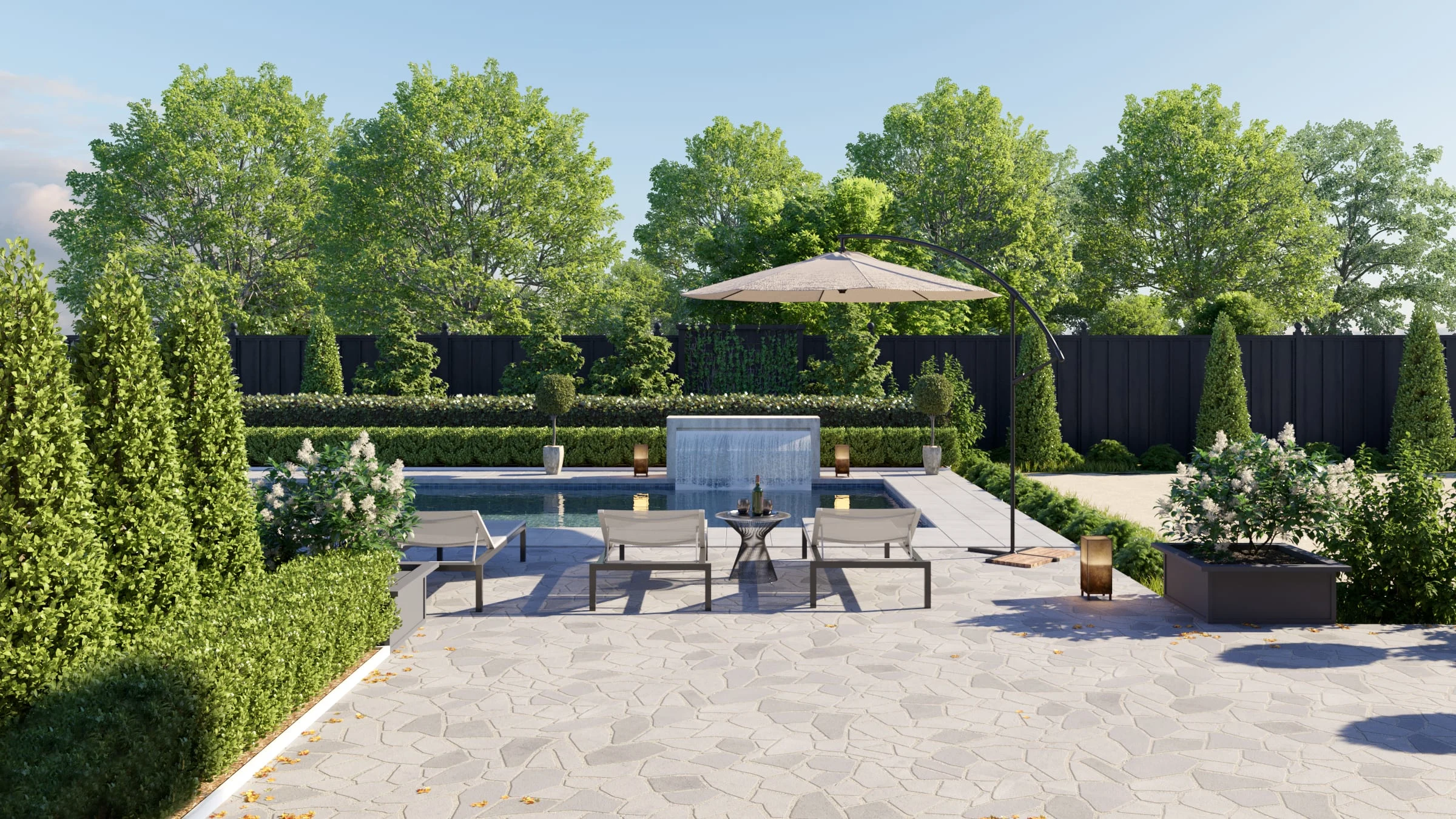 3D Rendering Backyard