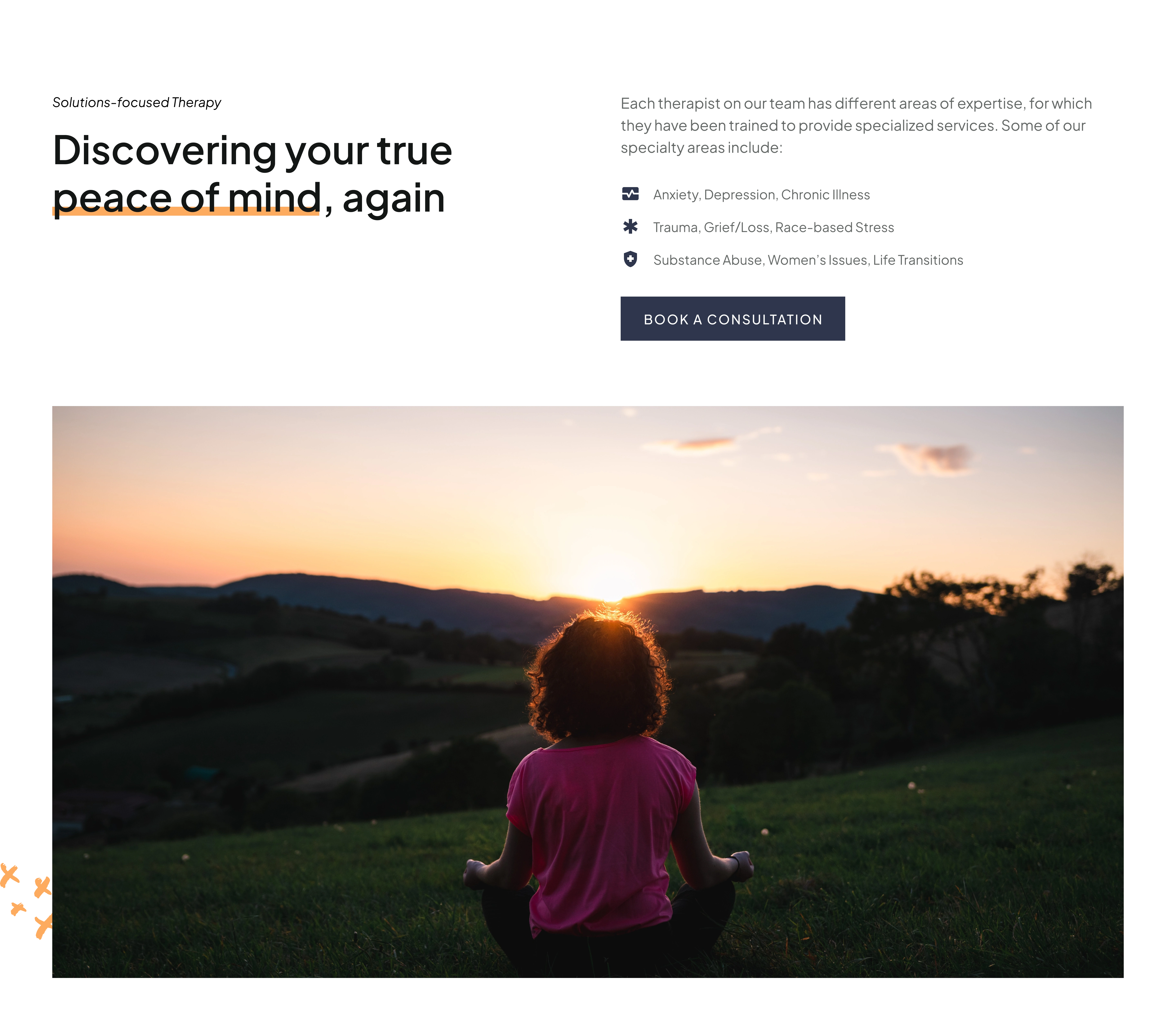 Section from the website