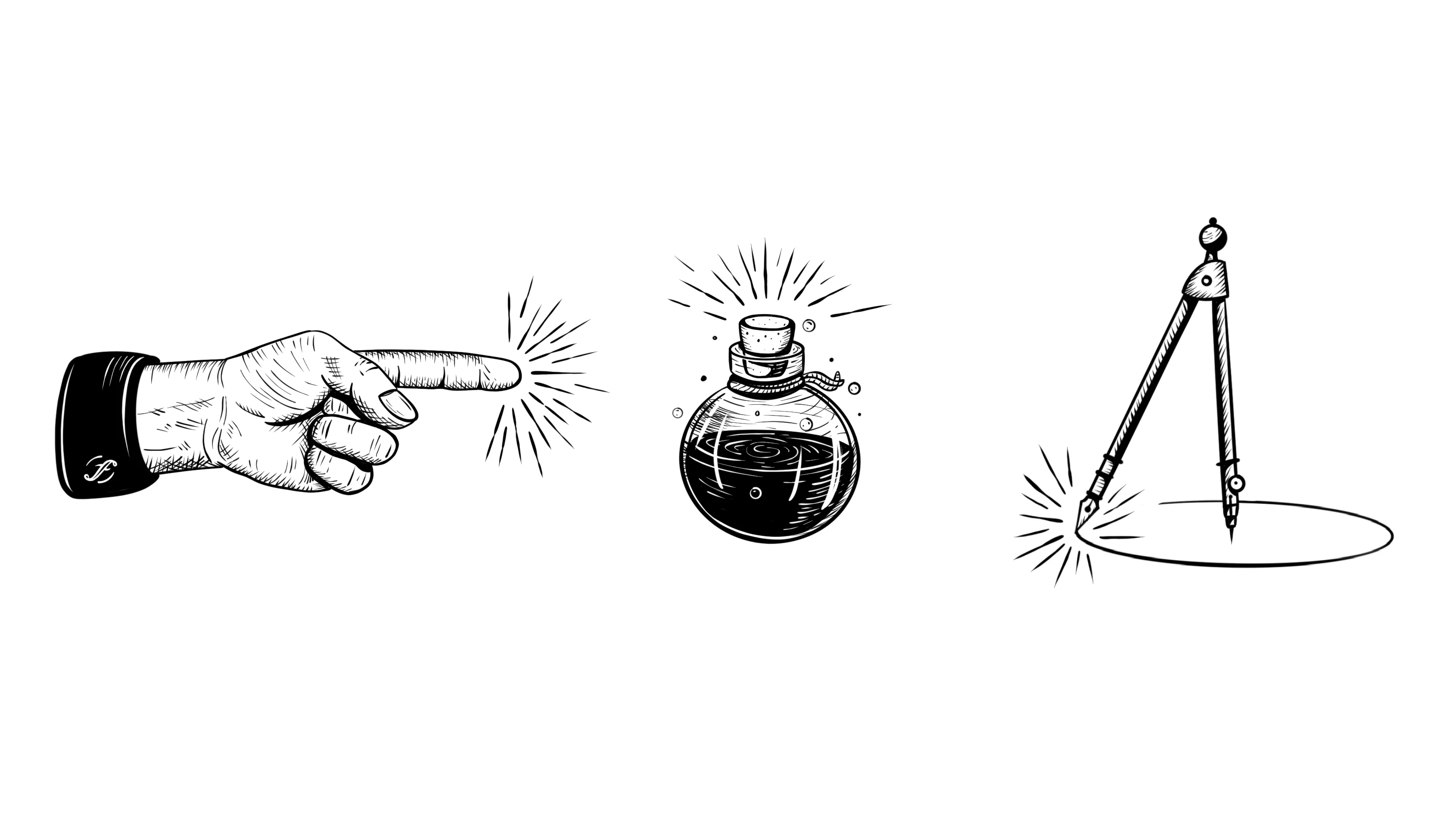 retro aesthetics, digitally emulating the ancient engraving technique, for a tool of the future