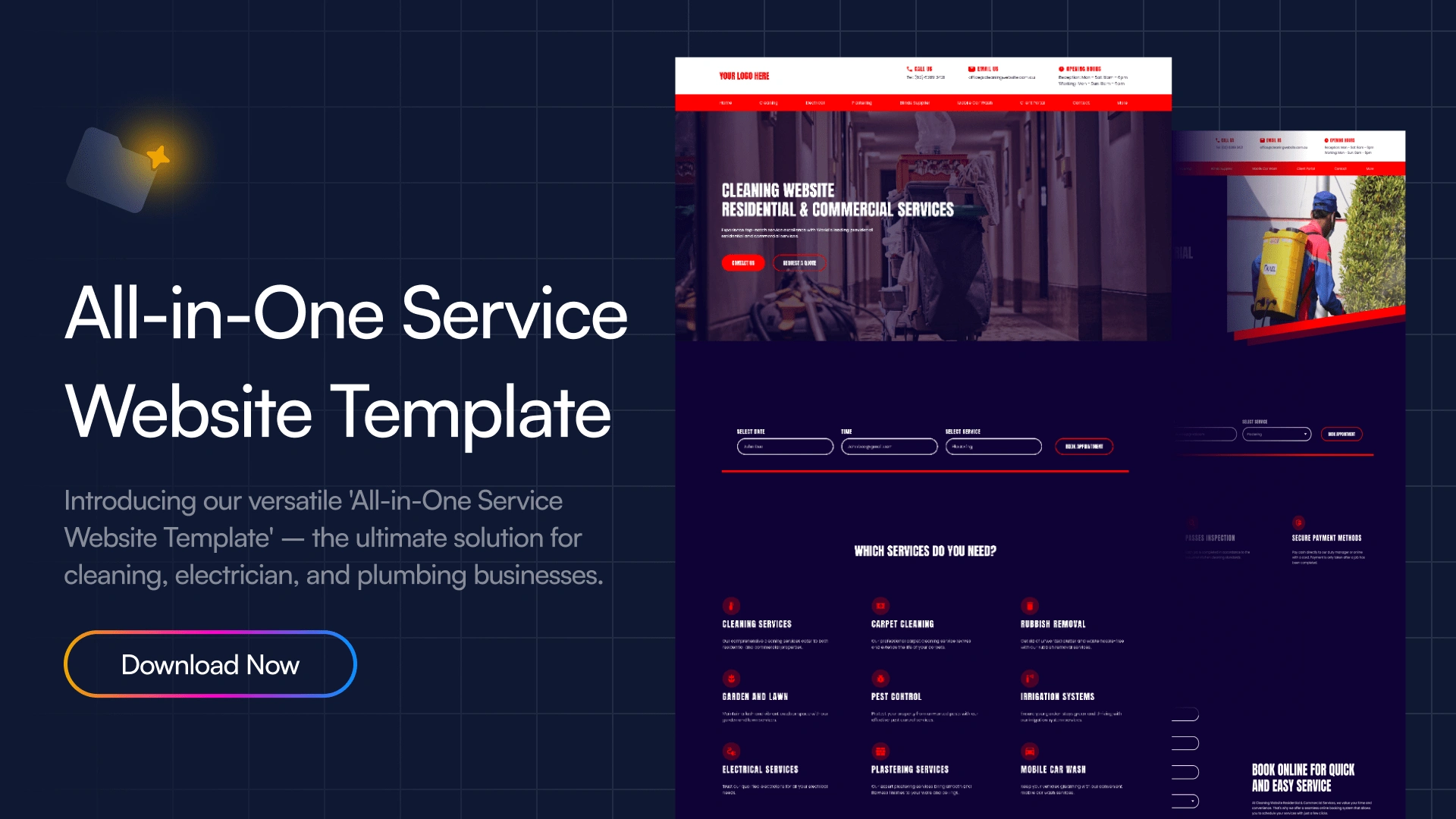 All-In-One Service Website Template