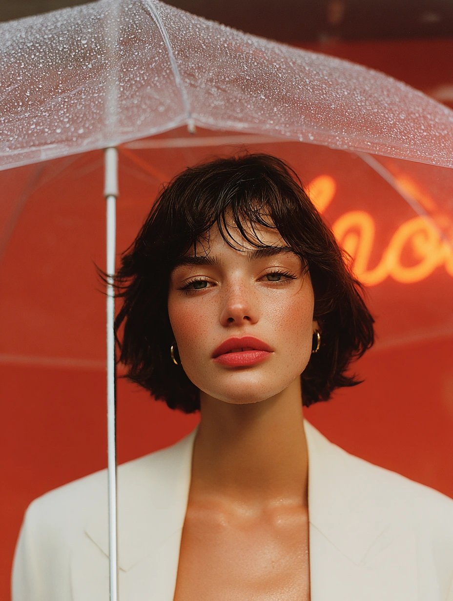 Variation of Girl With Umbrella