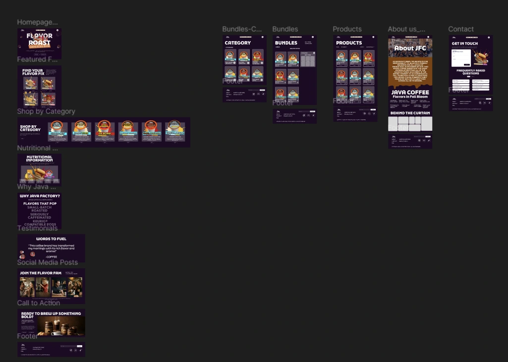 Wireframes (more like designs)