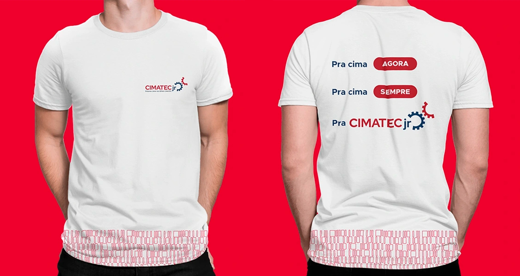 T-shirt back and front view.