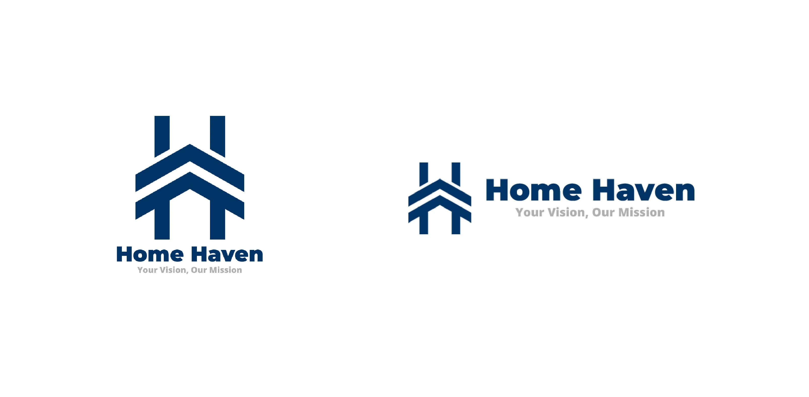 Vertically & Horizontally Stacked Logo - Home Haven