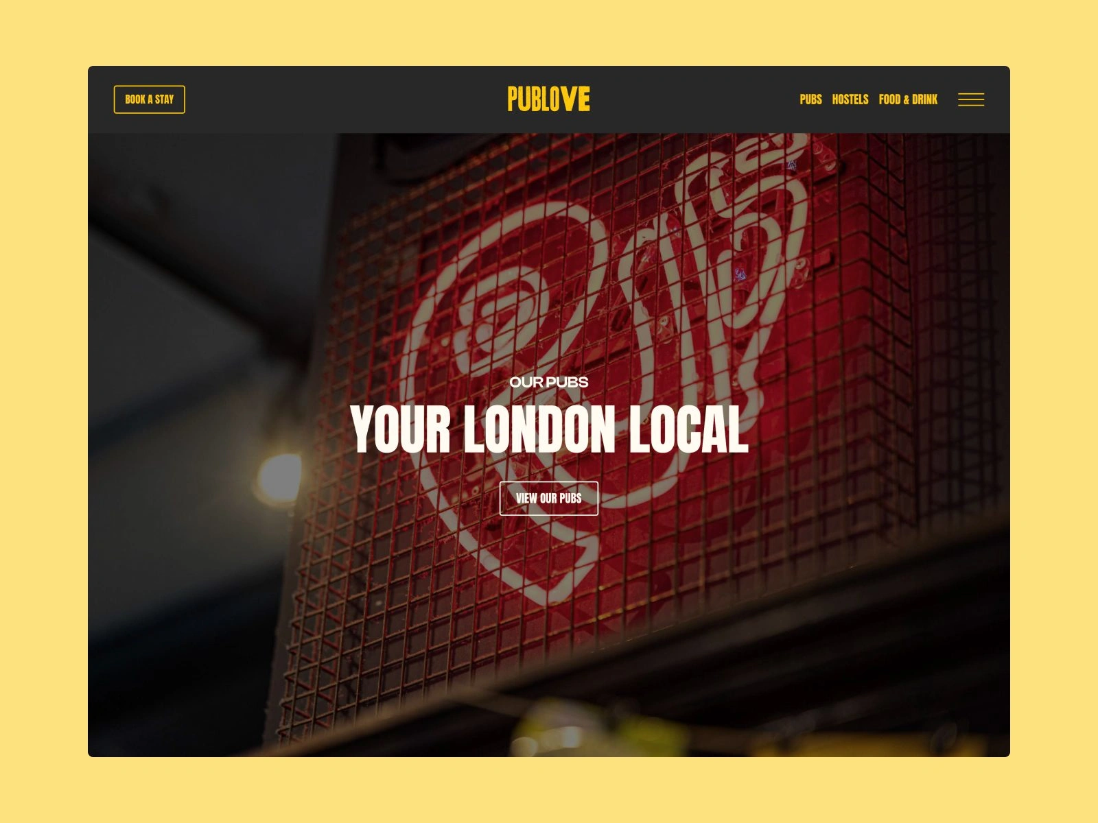 PubLove - Pubs page
