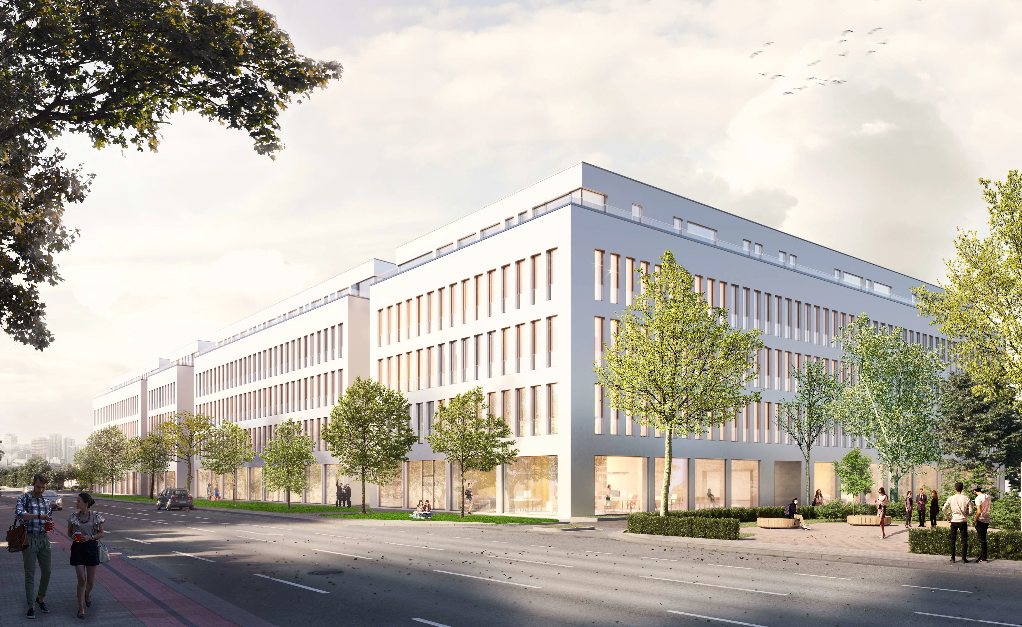 Exterior of commercial building |Ultra - Realistic 3D Rendering