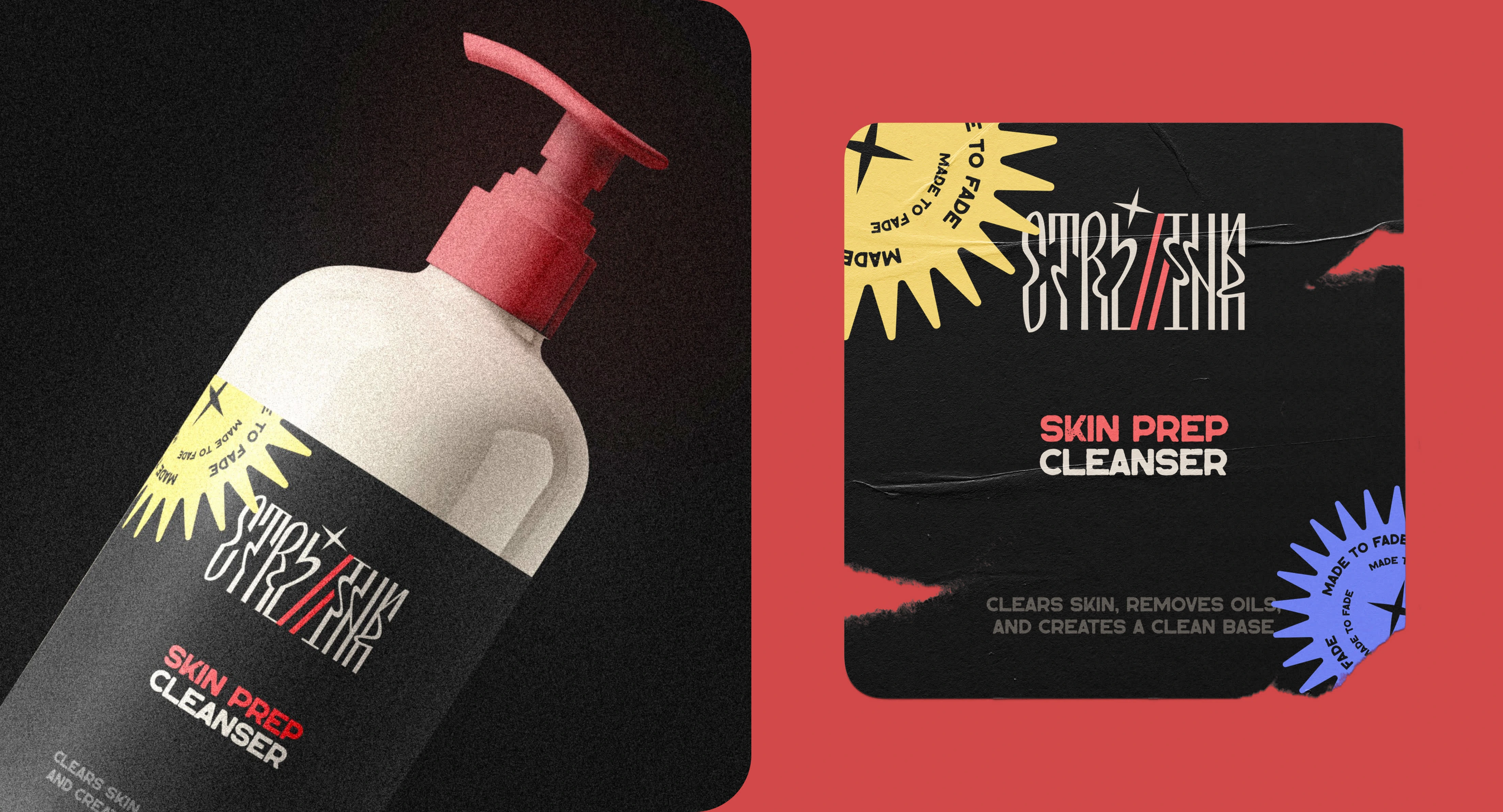 Skin Cleanser Label Design