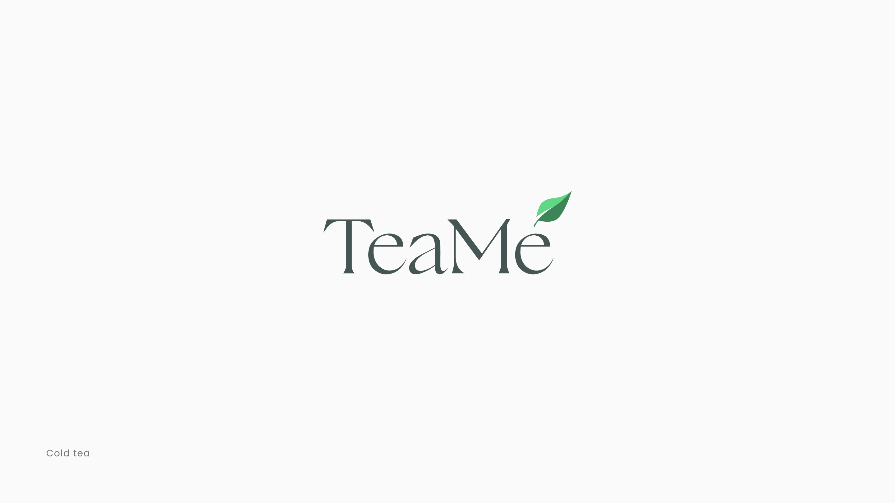 Designed a clean and minimalistic logo for TeaMe, a cold tea kiosk concept in Dubai.