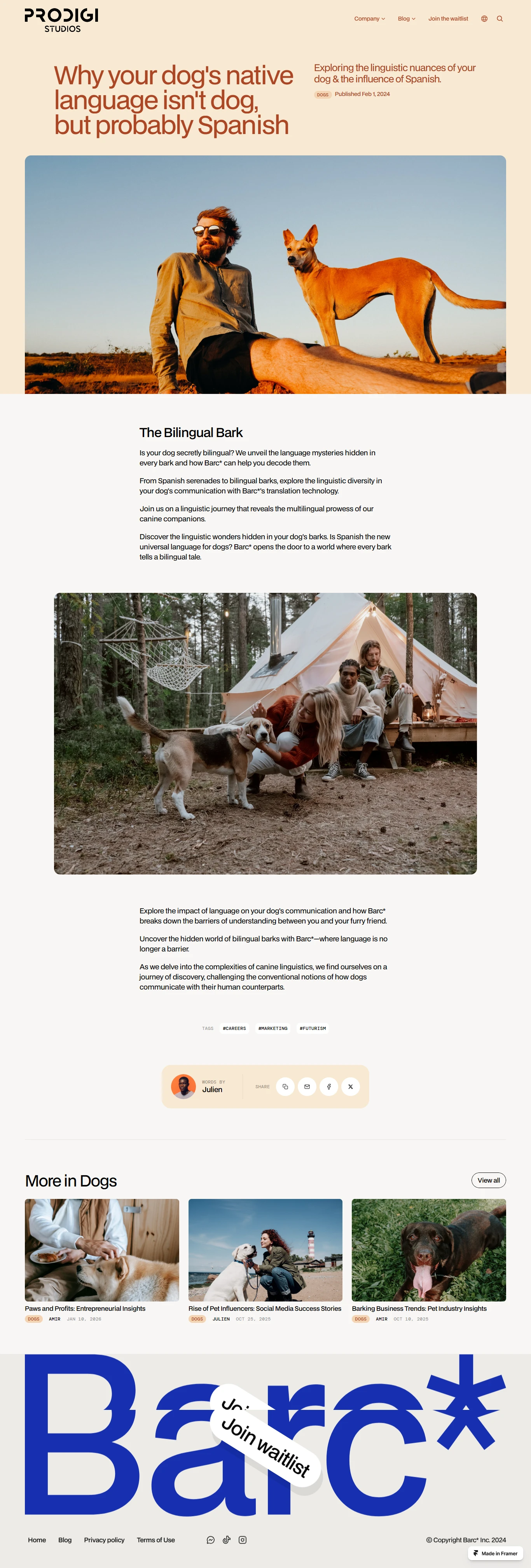 Blogs Page