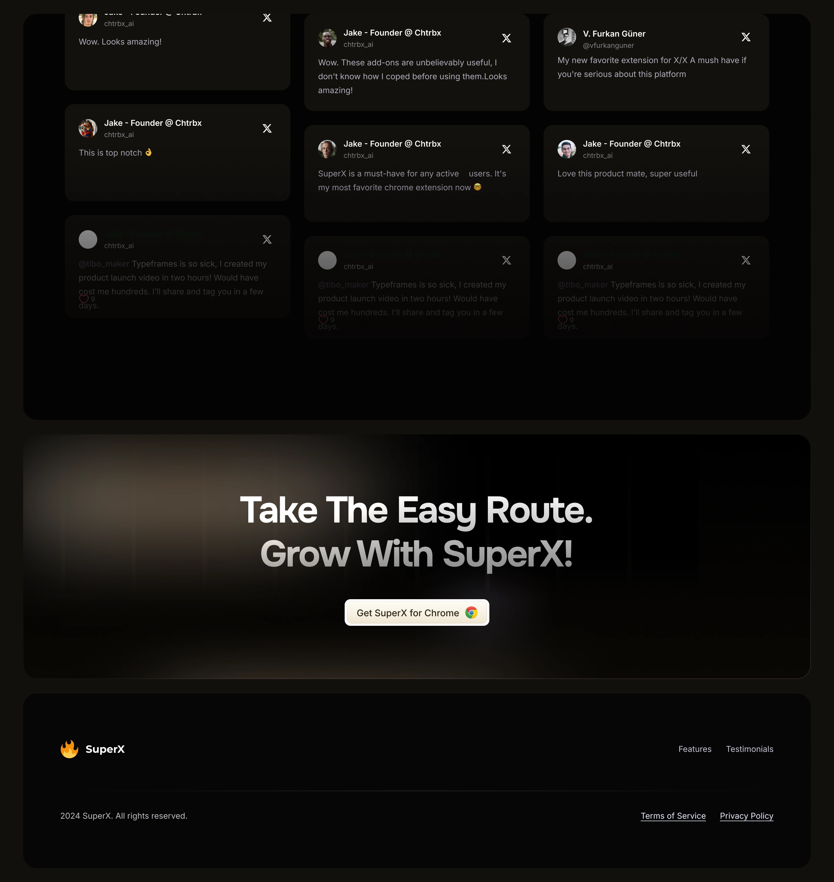 Landing Page Preview - Reviews/CTA/Footer.