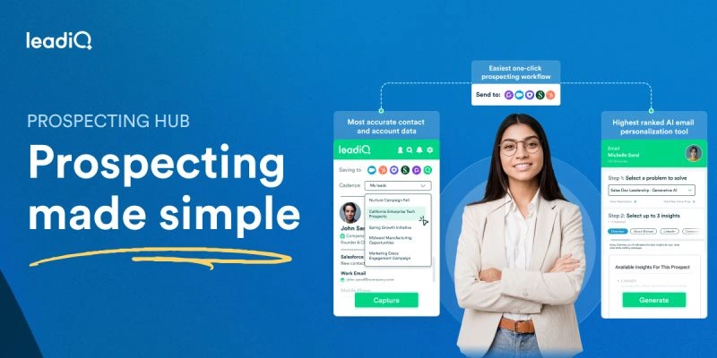 Prospecting Hub webpage screenshot