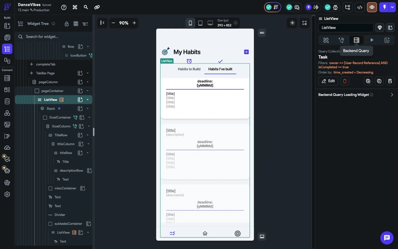 App overview of Complected Habits