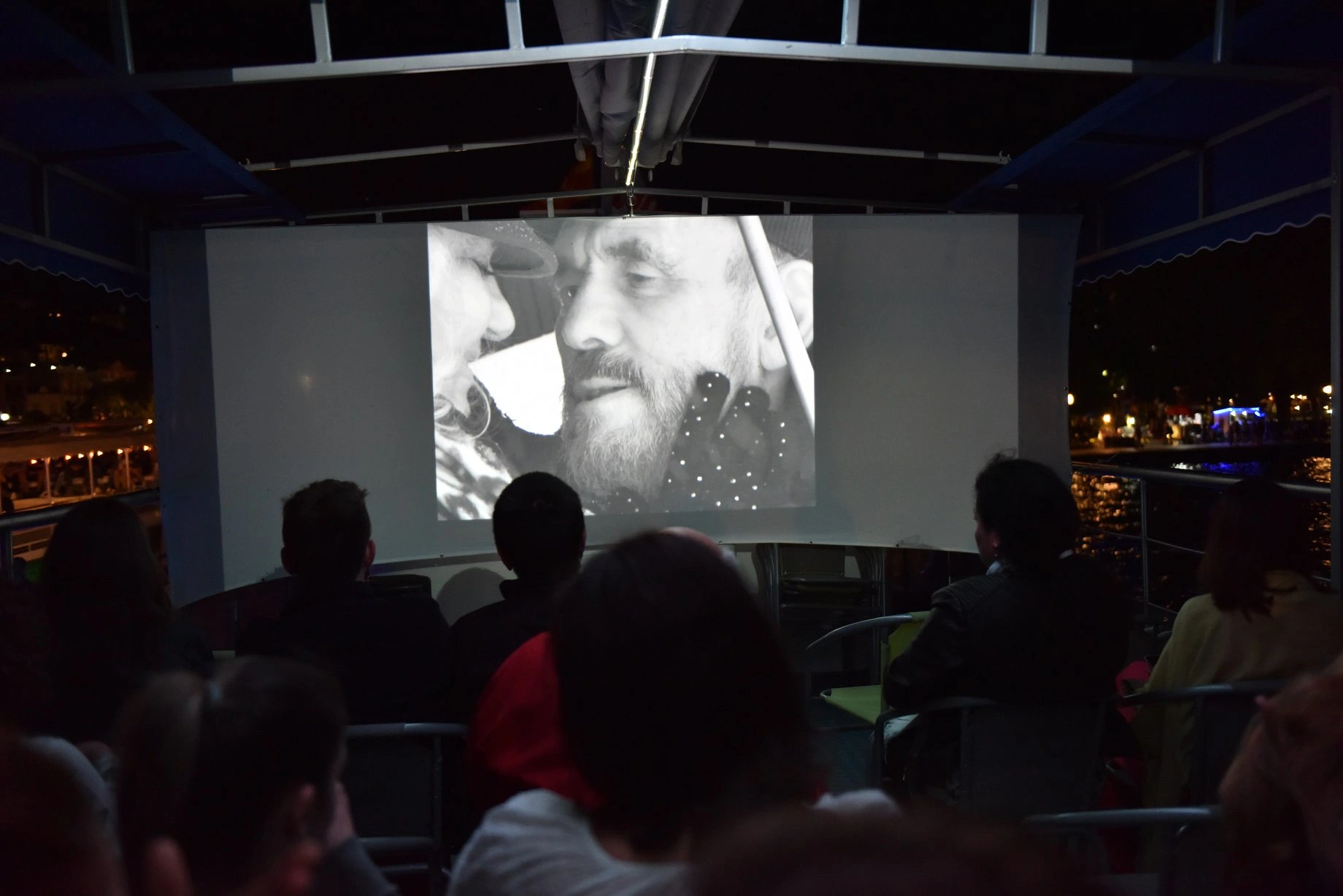 🎥 Opatija screening at Beach Film Festival in Ohrid, 2019 known for its open-air and boat film screenings.