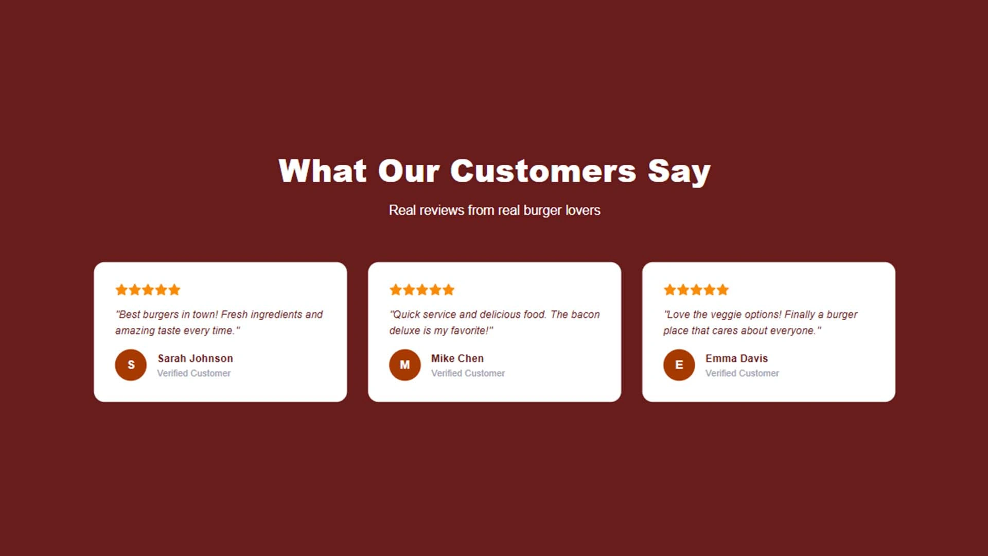 Customer Testimonials