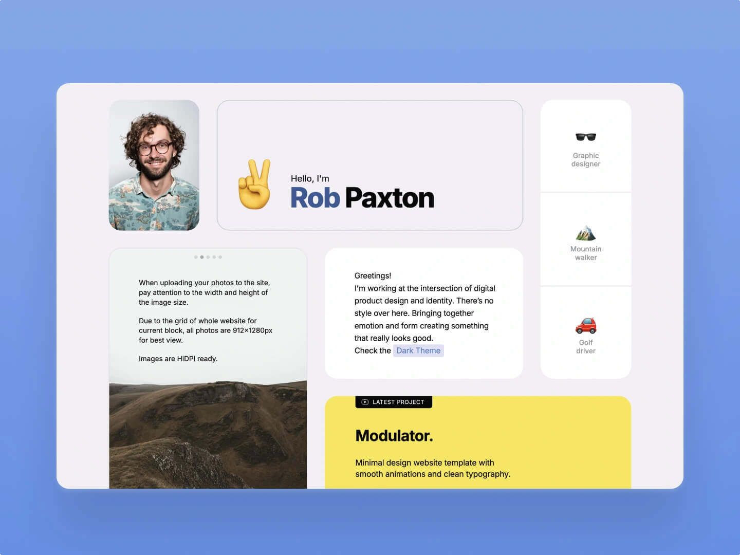 Paxton – Webflow One Page Template
