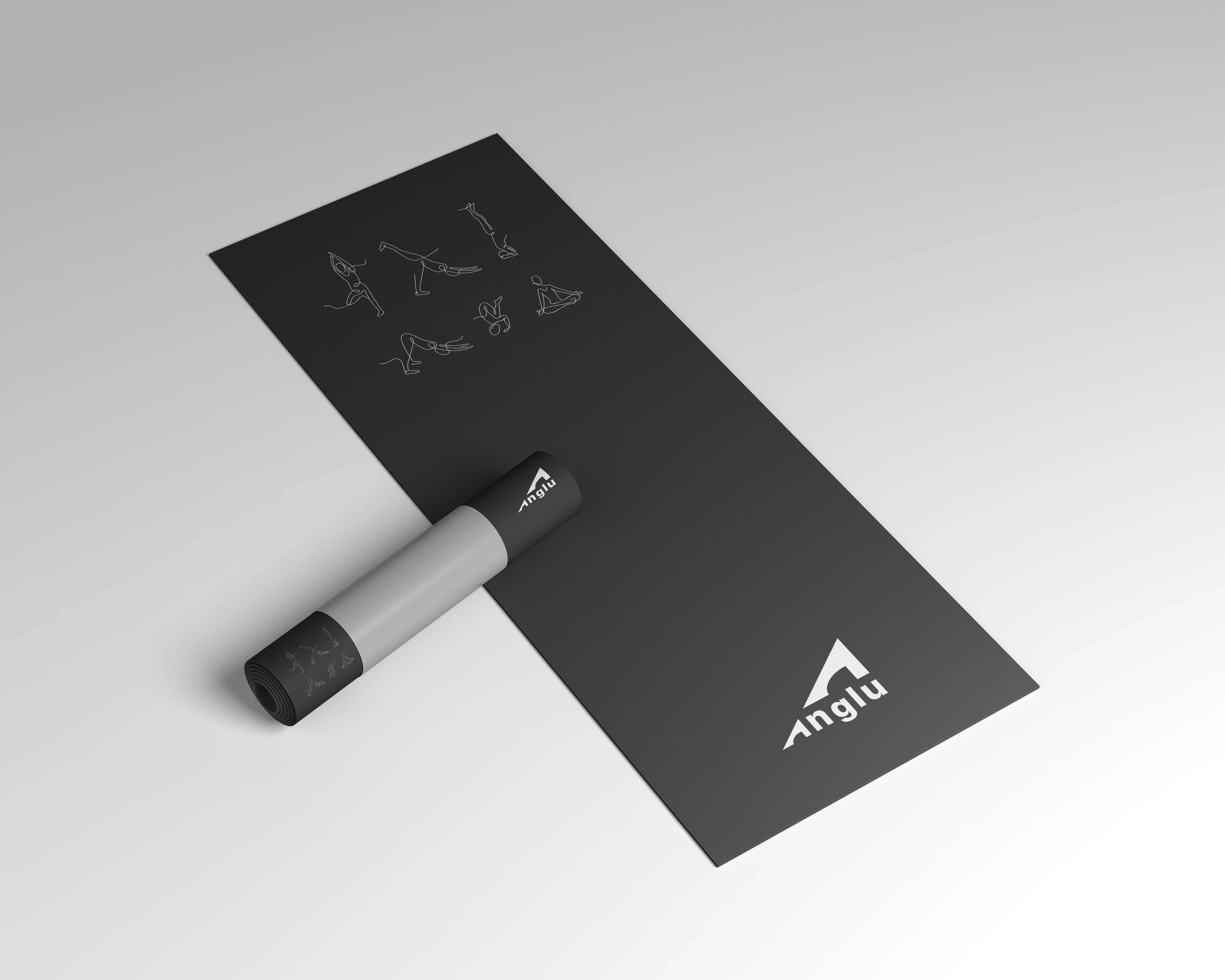 Anglu Yoga Mat Branded Mockup