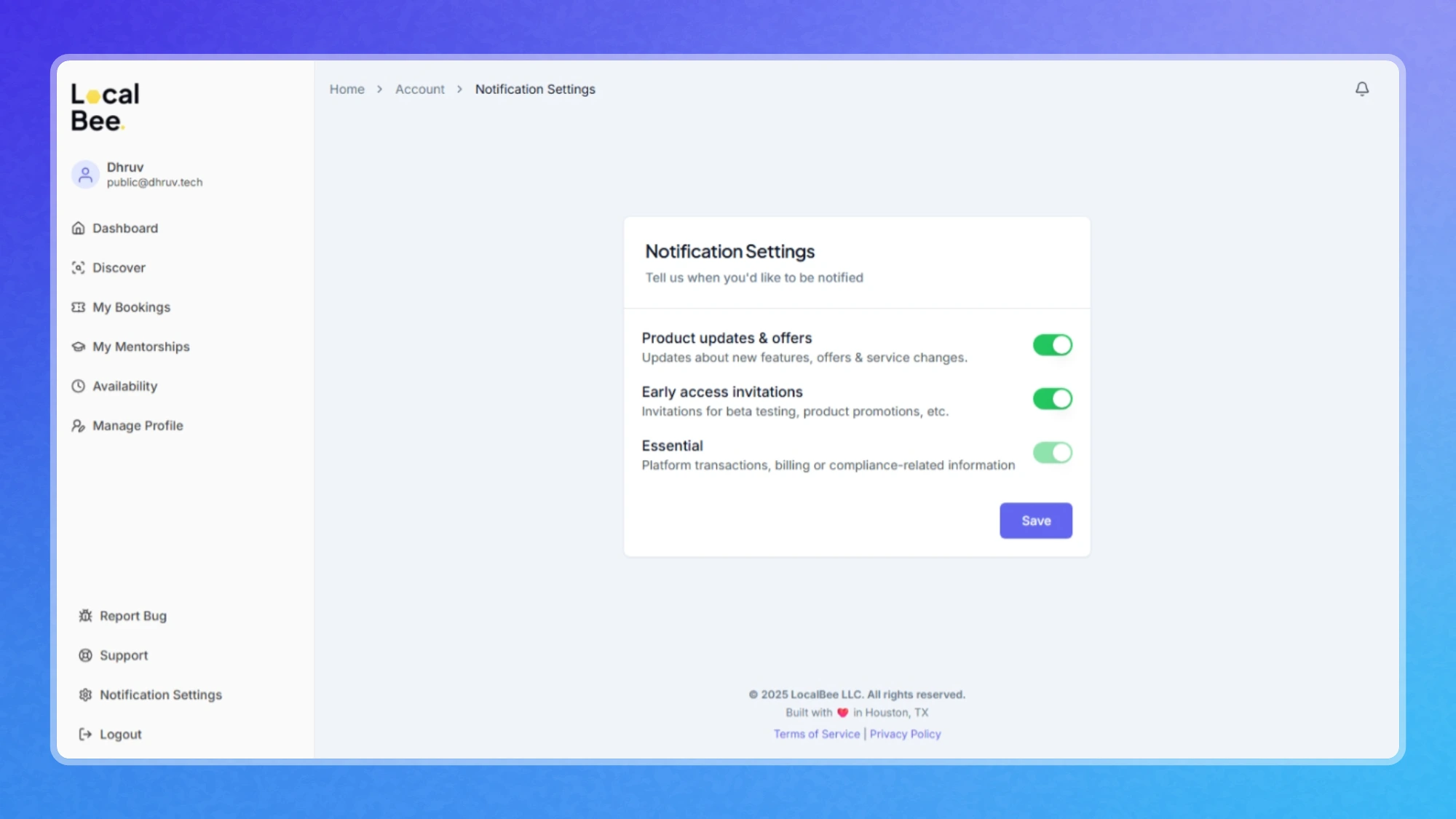 Notification Settings