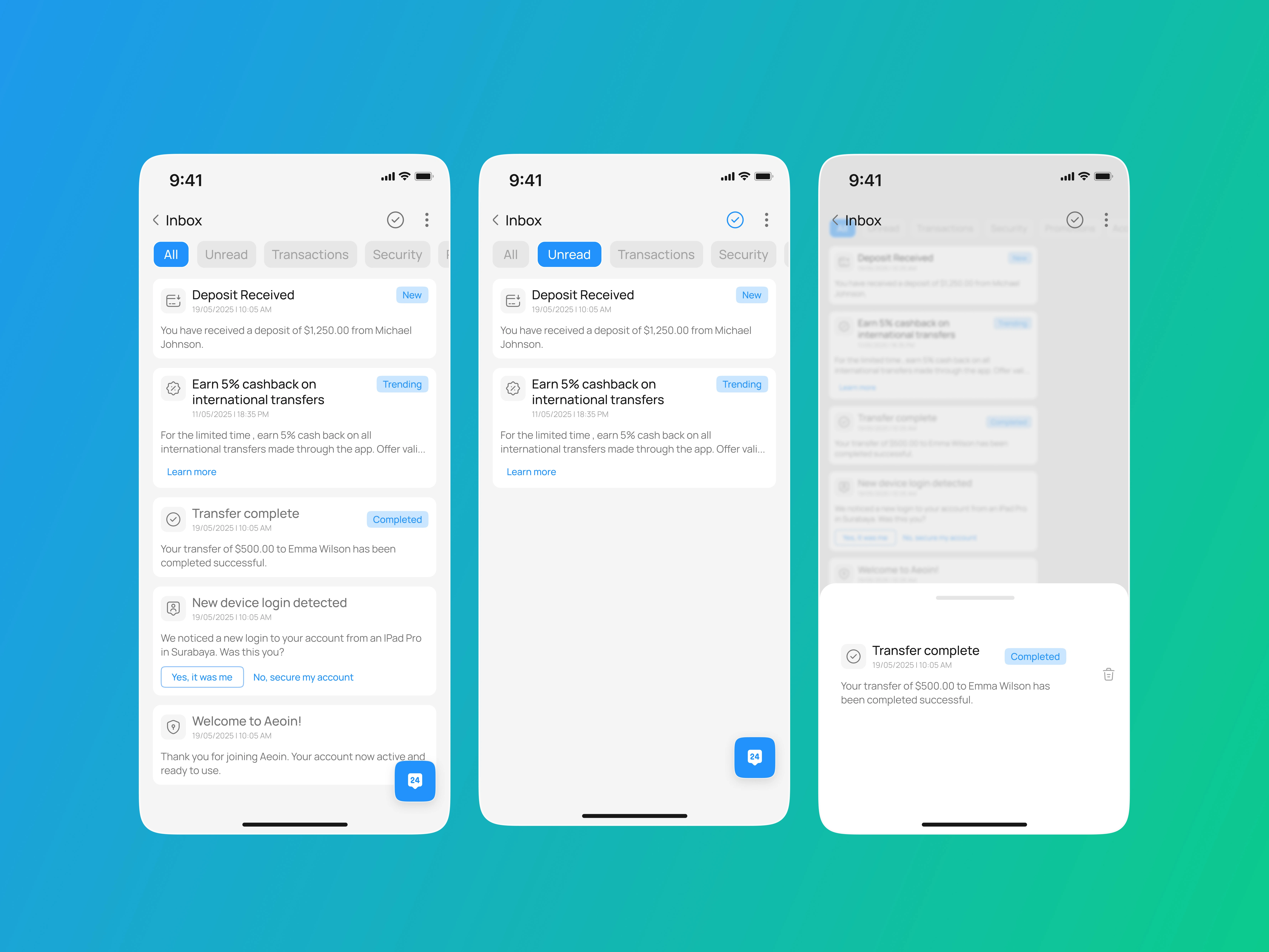 Inbox UI