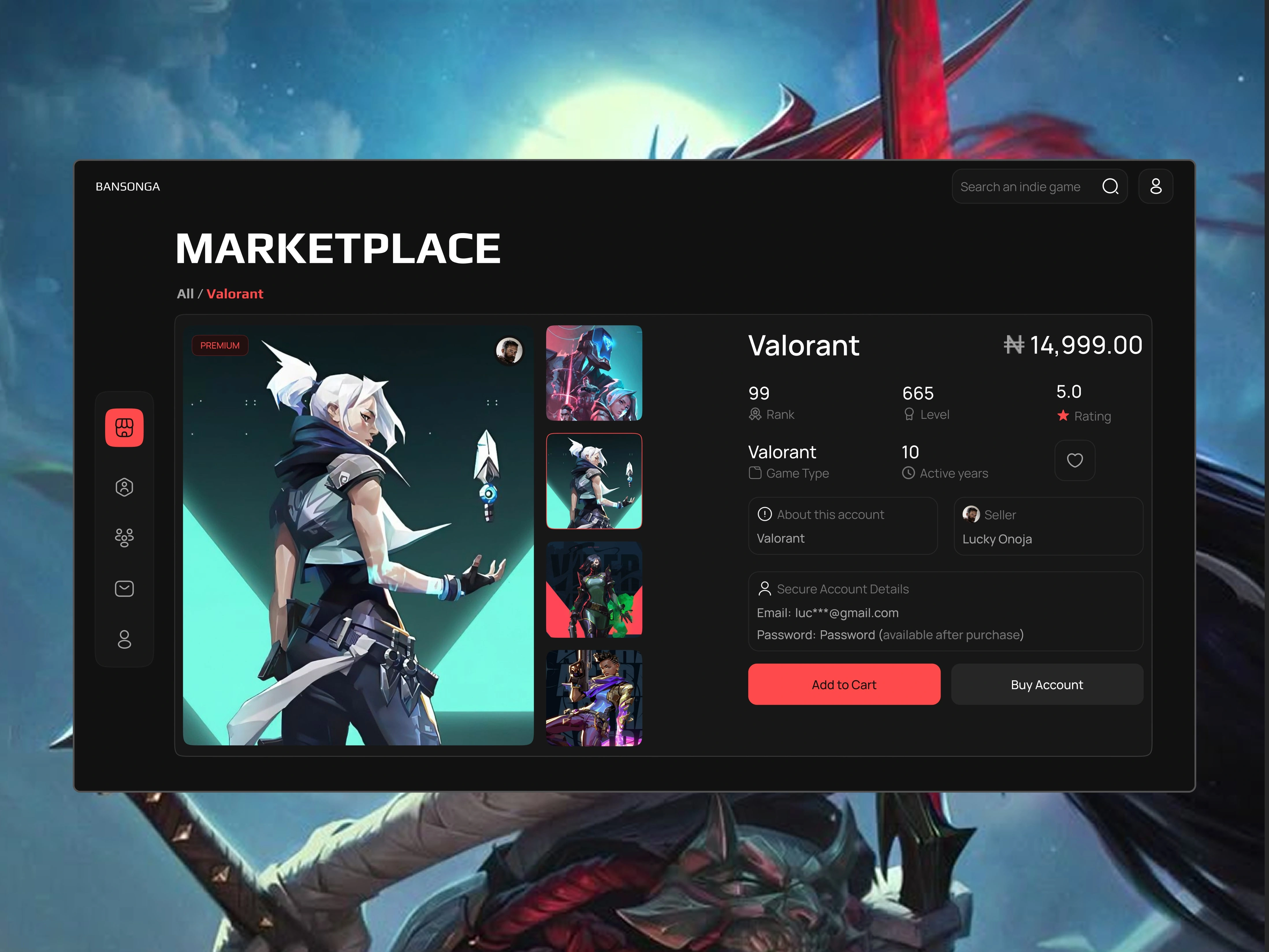 Marketplace UI