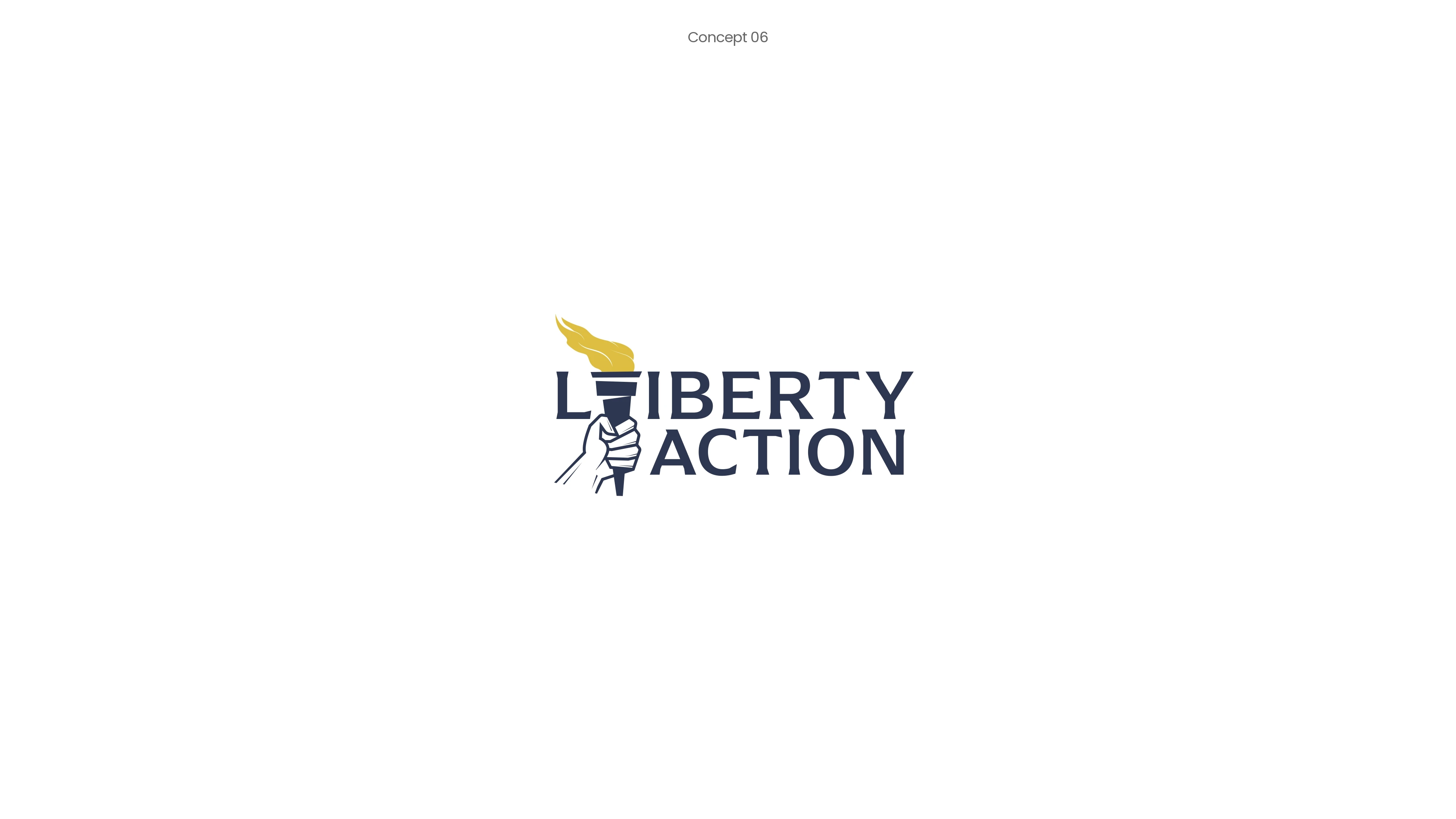 Liberty Action logo design page 7