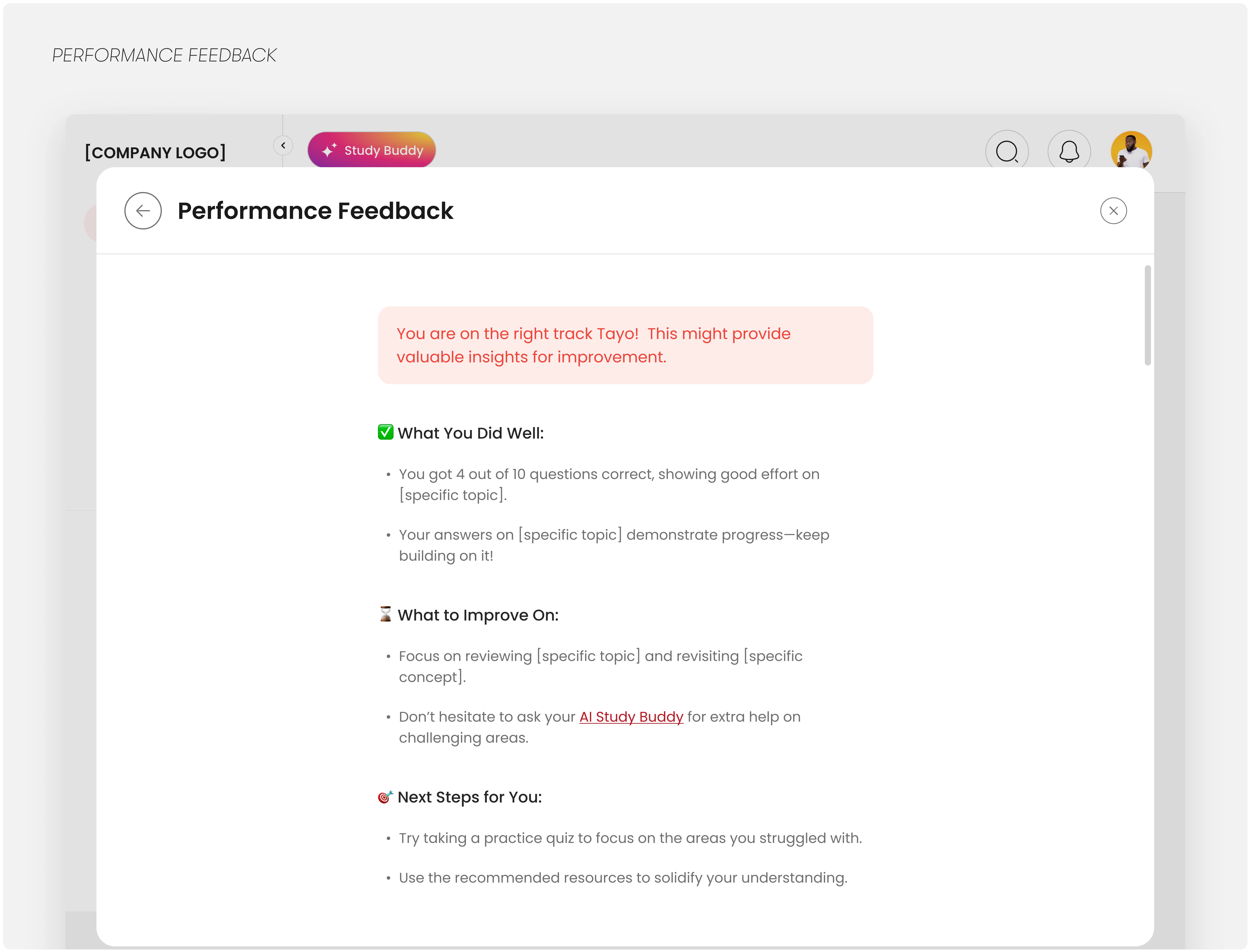 Performance Feedback