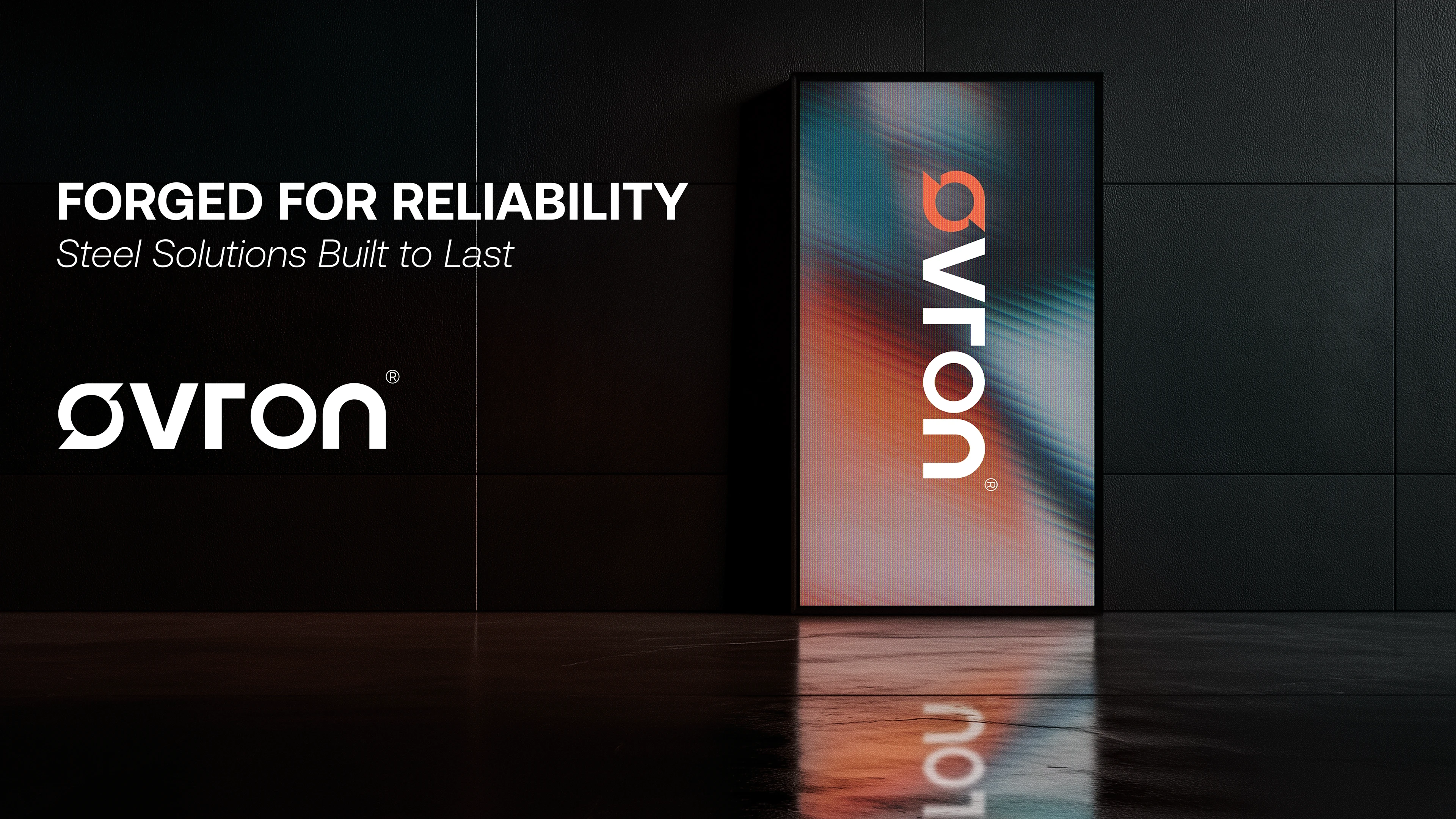 
The identity system extends across physical and digital environments, from construction sites and factory signage to social media and marketing materials. Every element reinforces Ovron’s focus on endurance and precision.