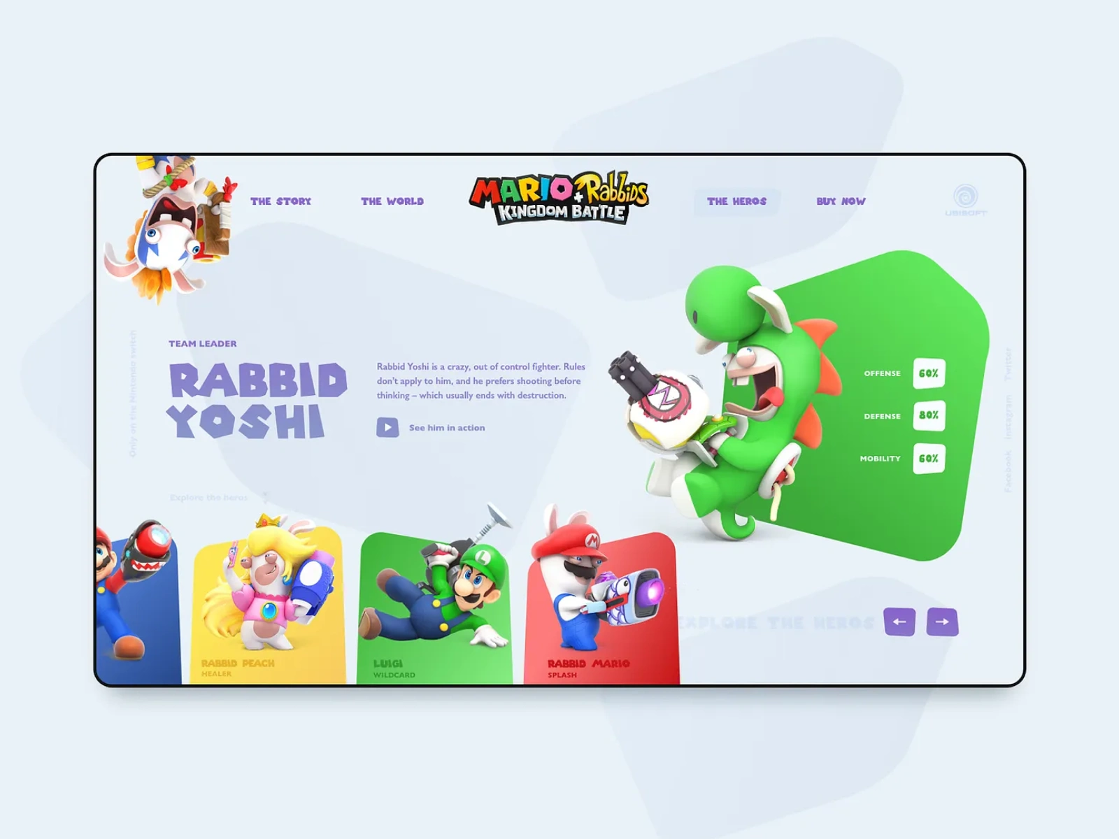 Video game UI design