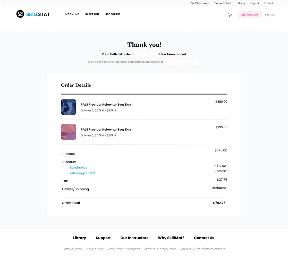 Thank You Page