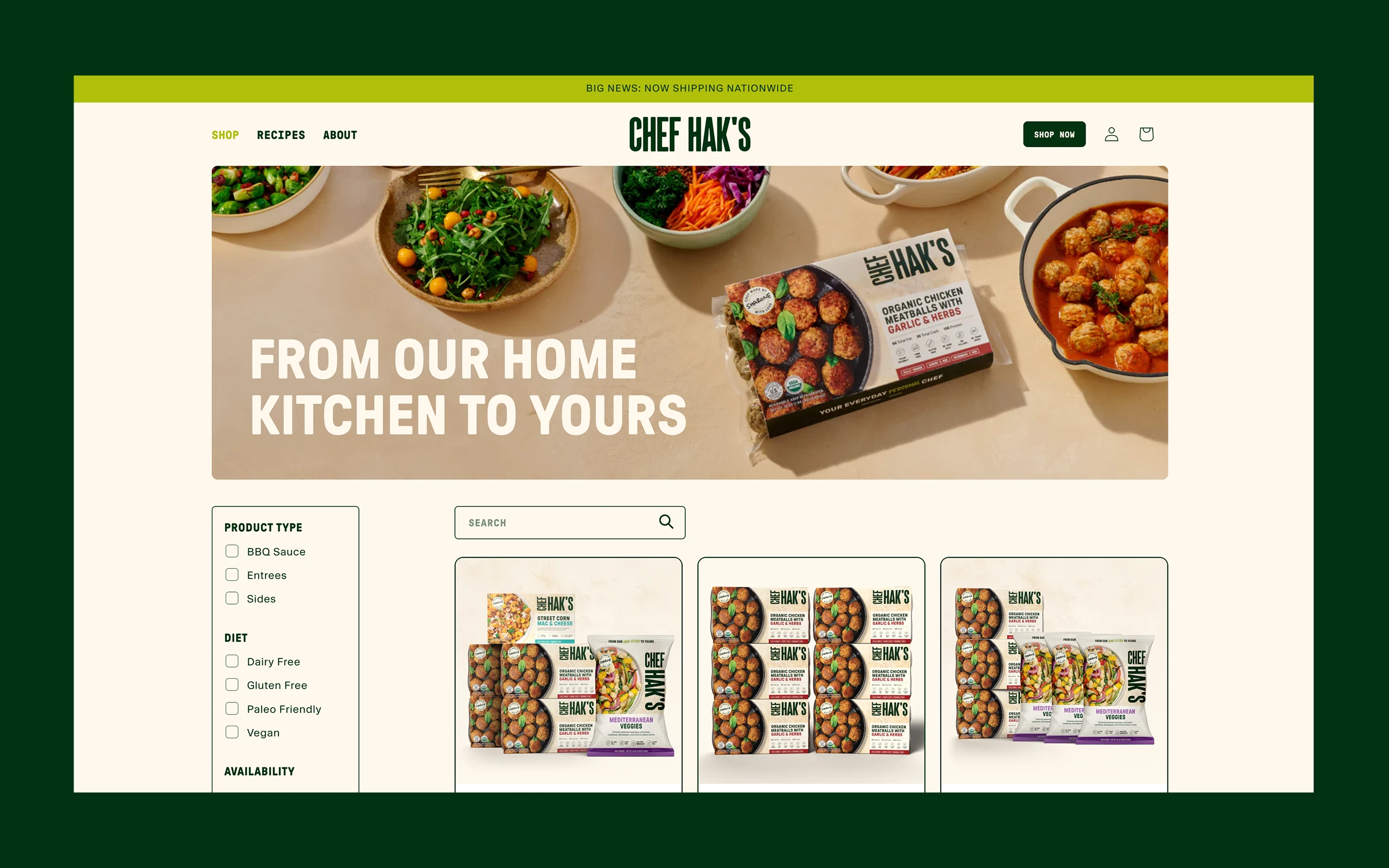 Product Listing Page