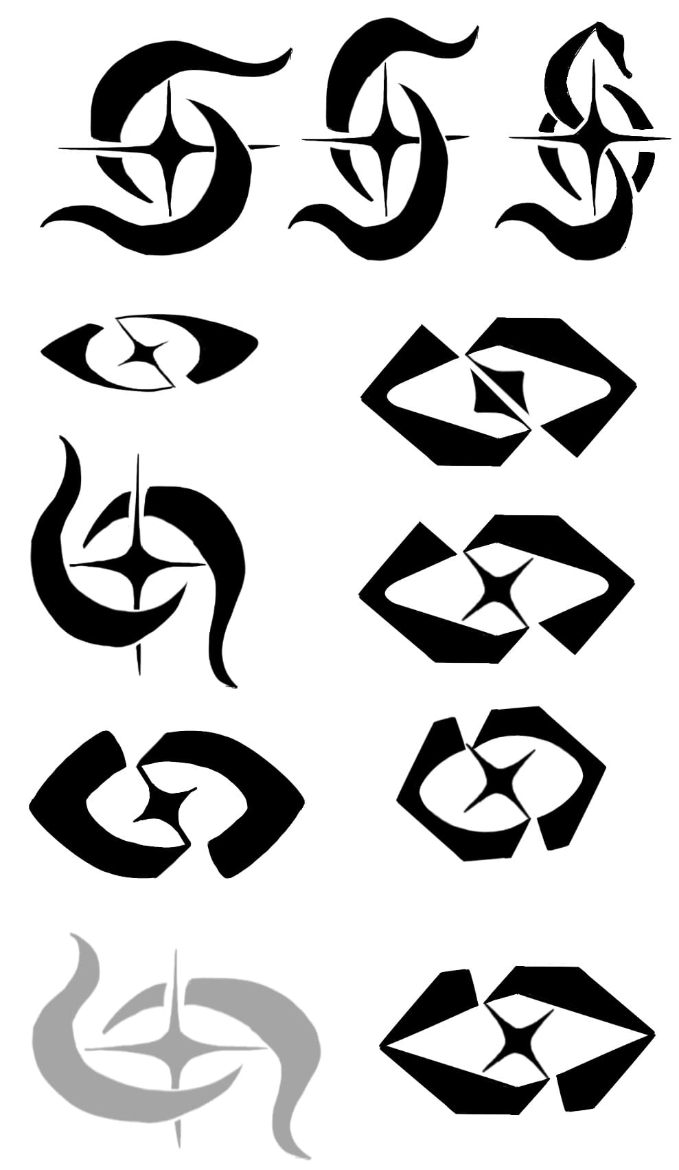 Page 1 | Sketches I drew while developing my own brand identity