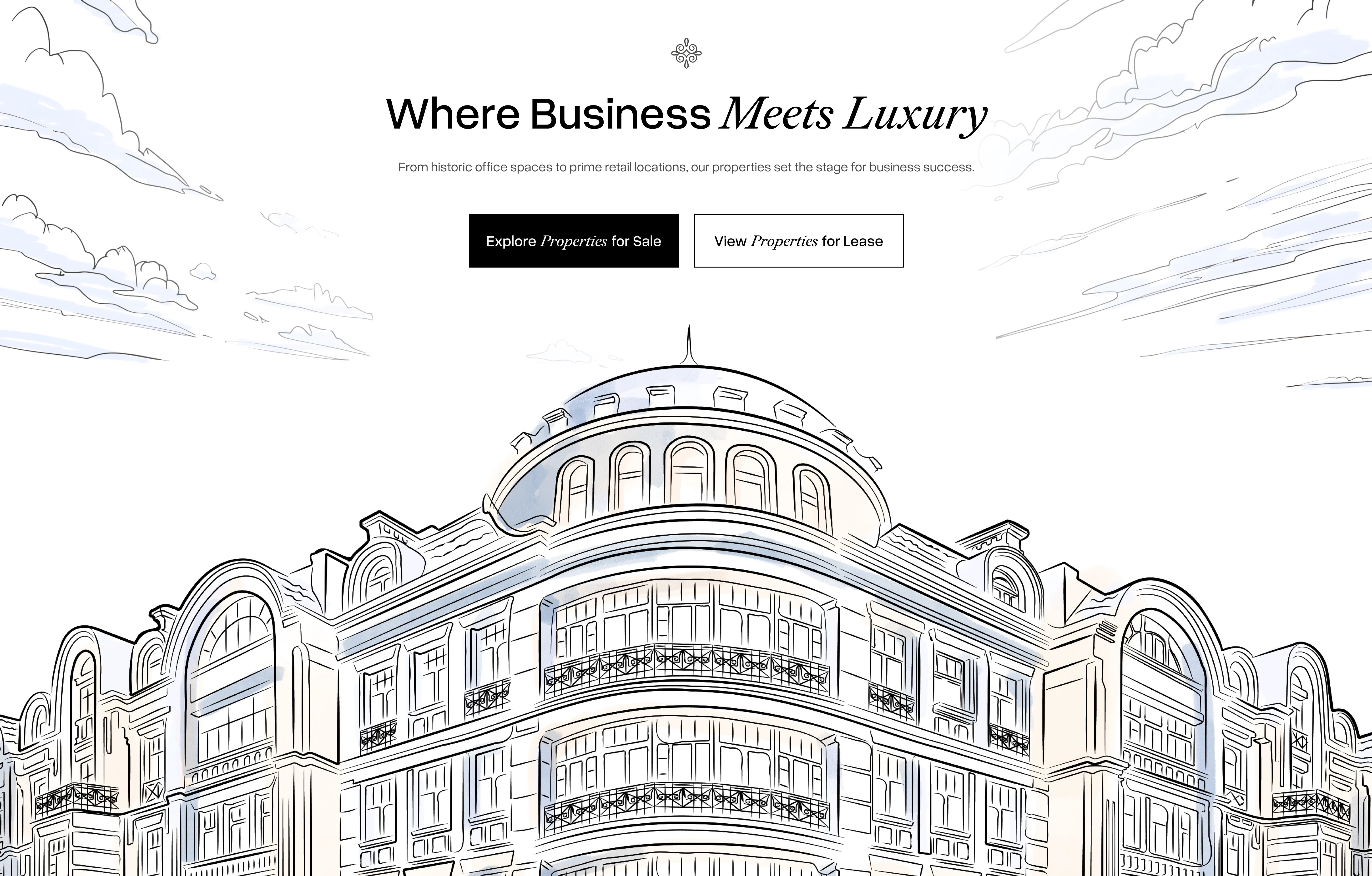 Property section on the website