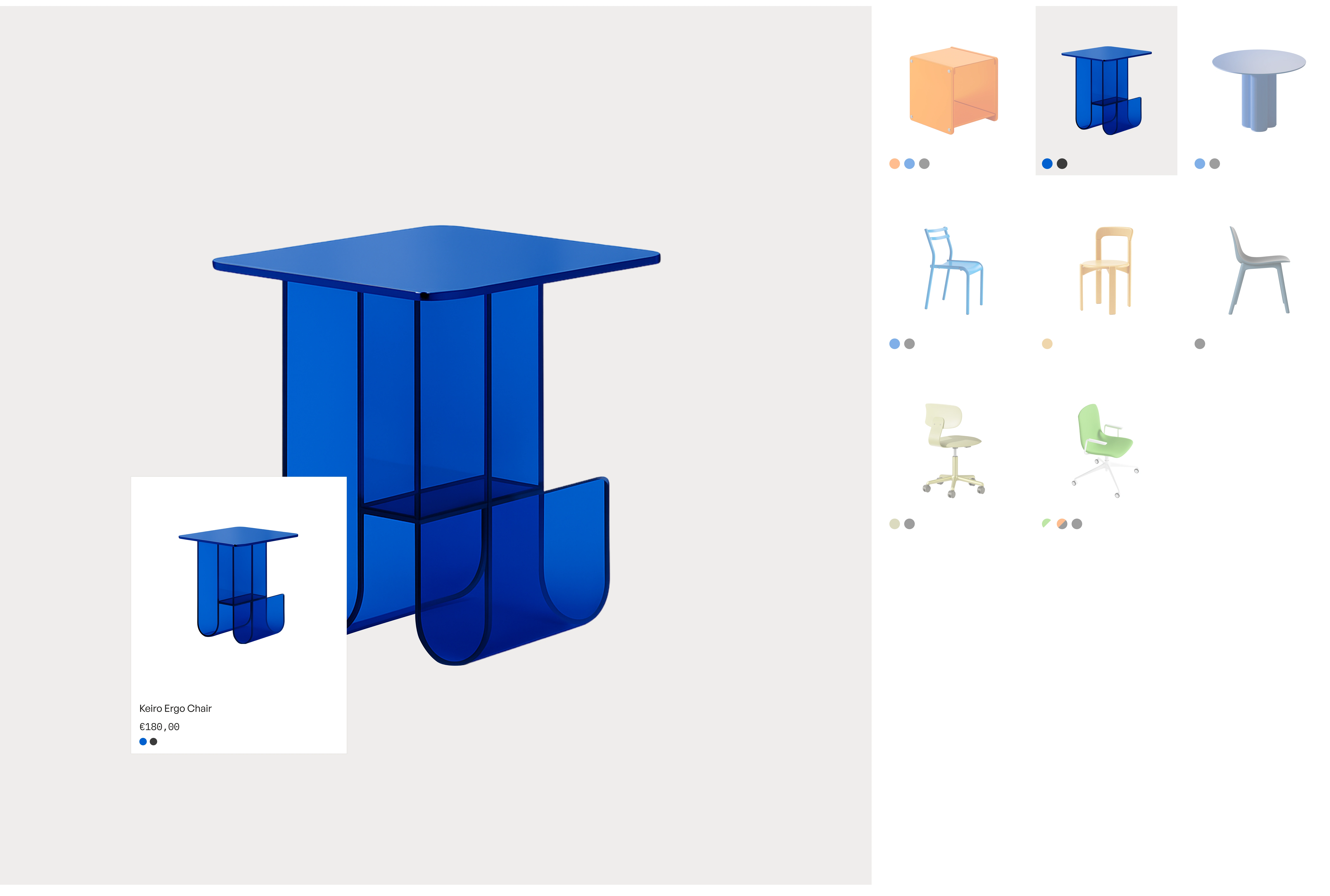 Blue form, built with intention.