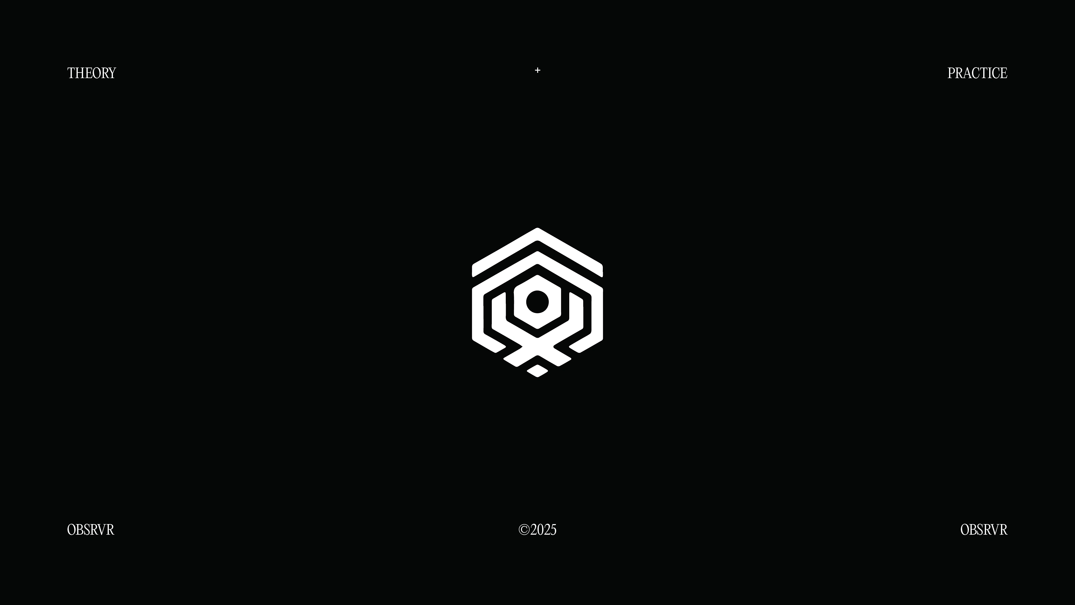 The icon for OBSRVR a sync artist and one half of Theory + Practice.