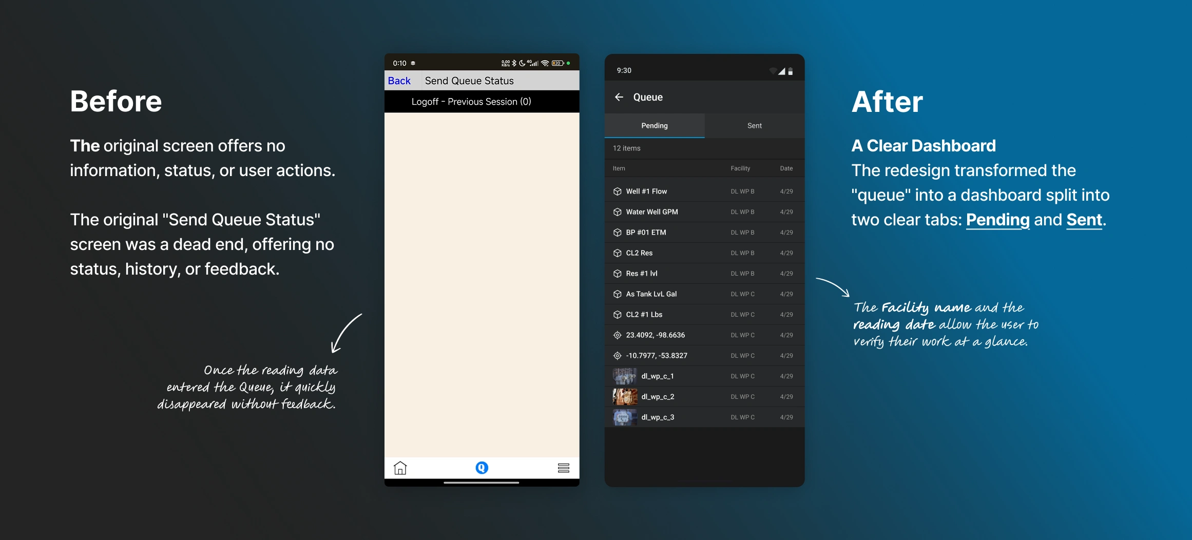 Queue: Legacy VS Redesign