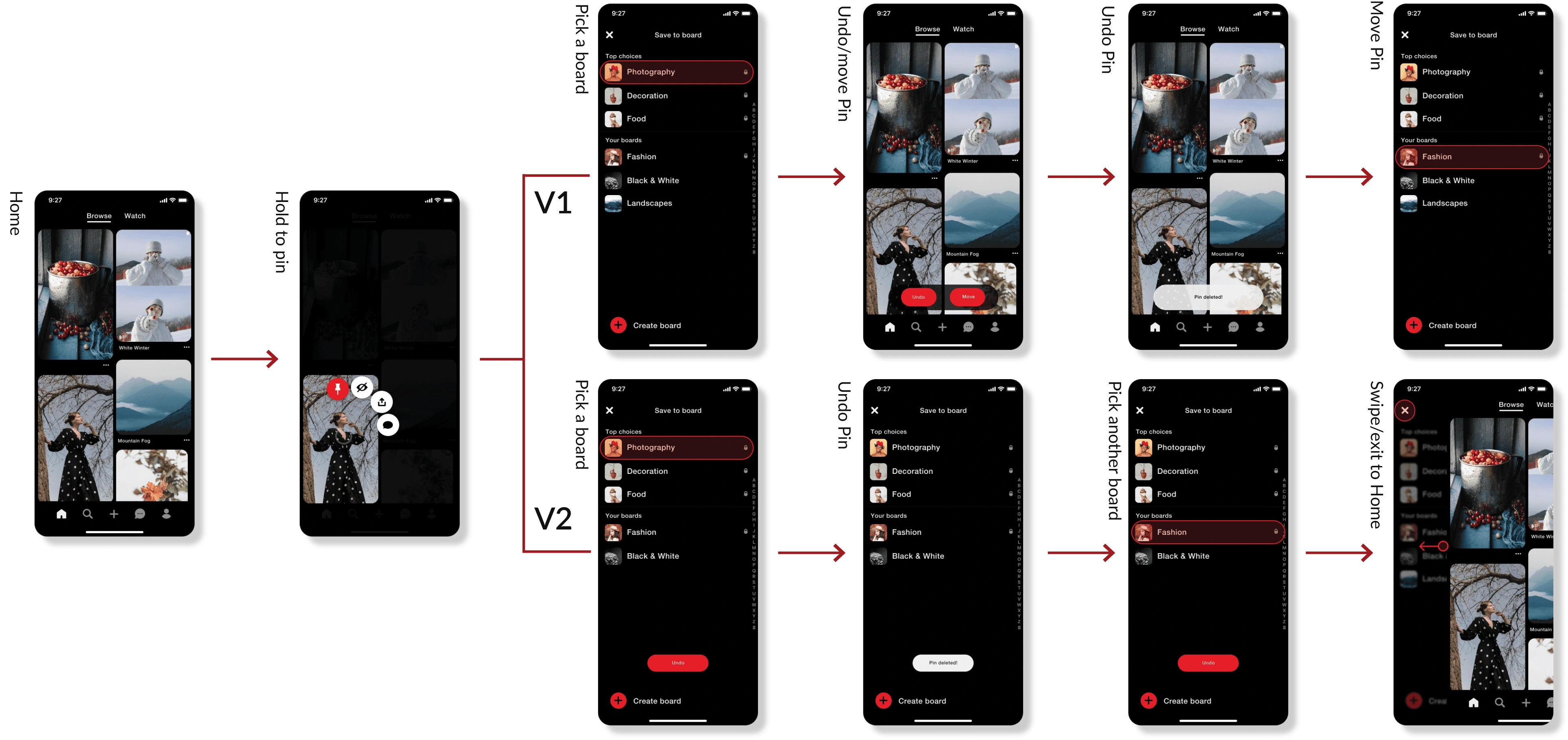 2 Versions for Undo/Move Solutions