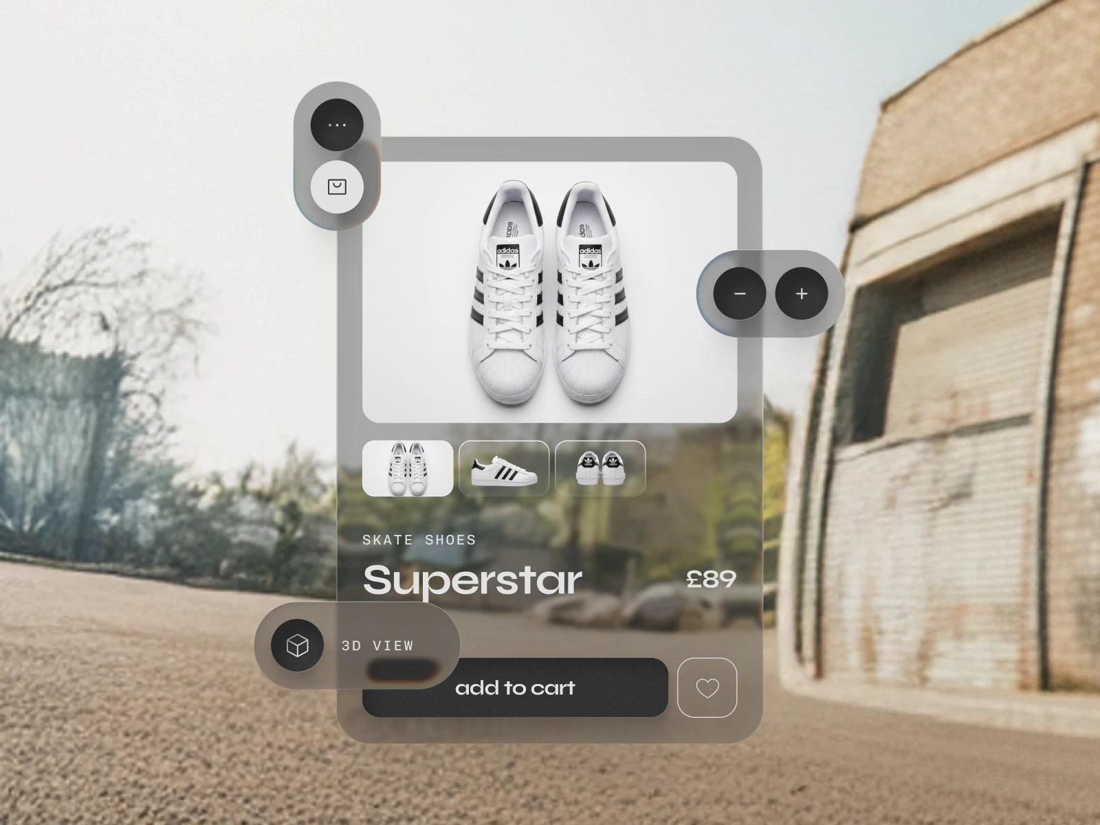 Layered UI over enviorments