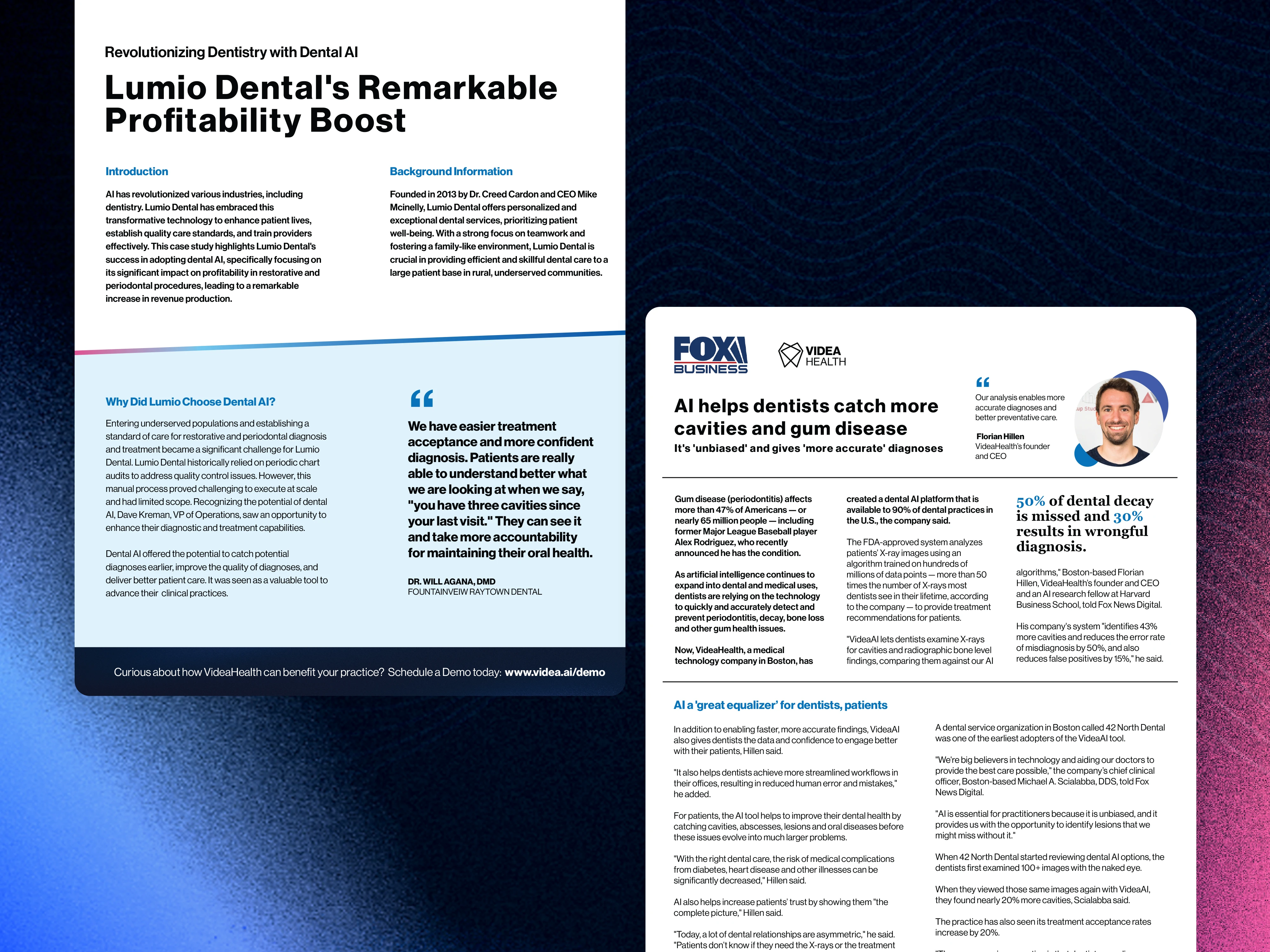 Samples of One-pager and Case Study 